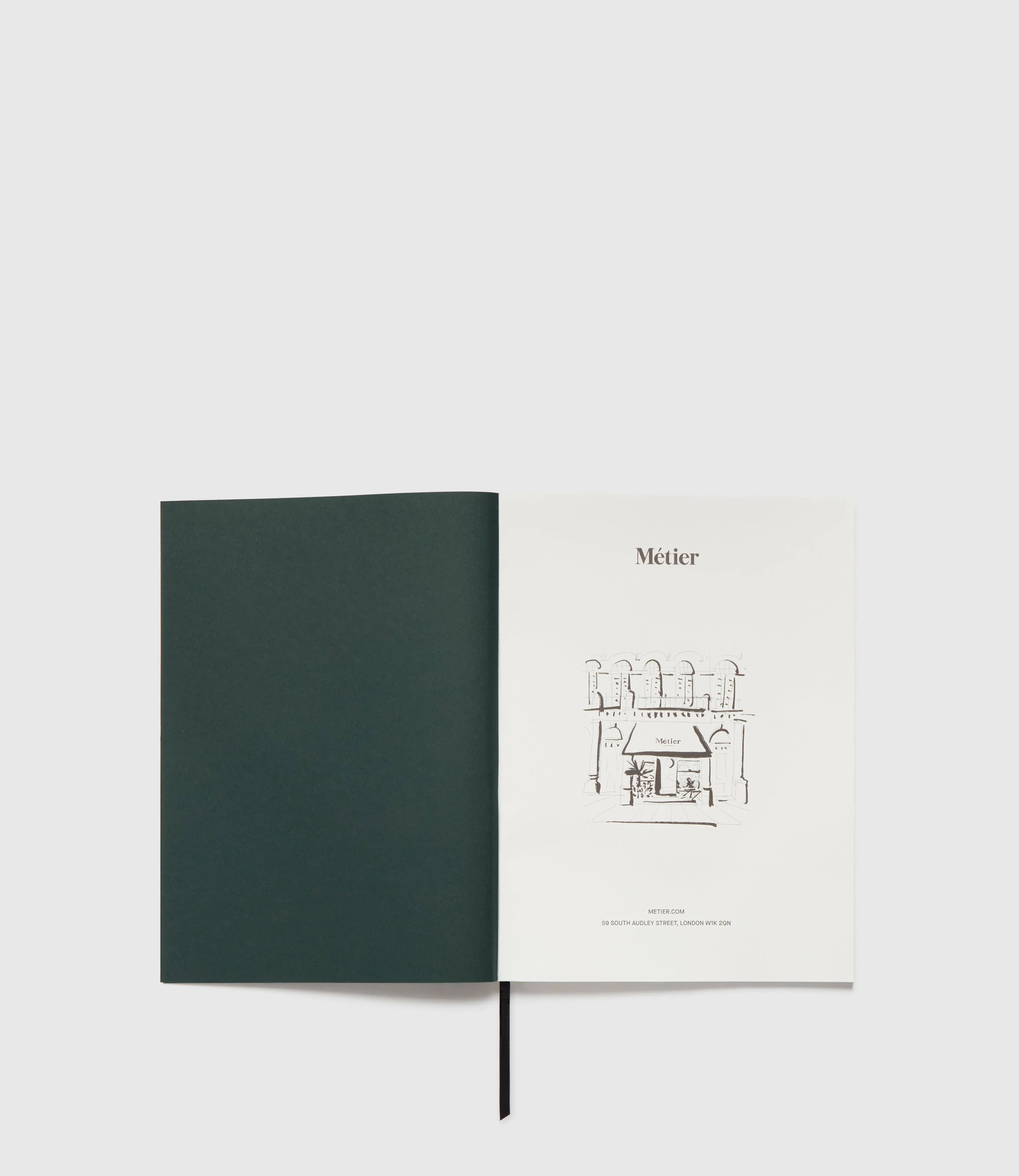 Metier - 11" Dot Grid Notebook Paper Forest Green - Image 2