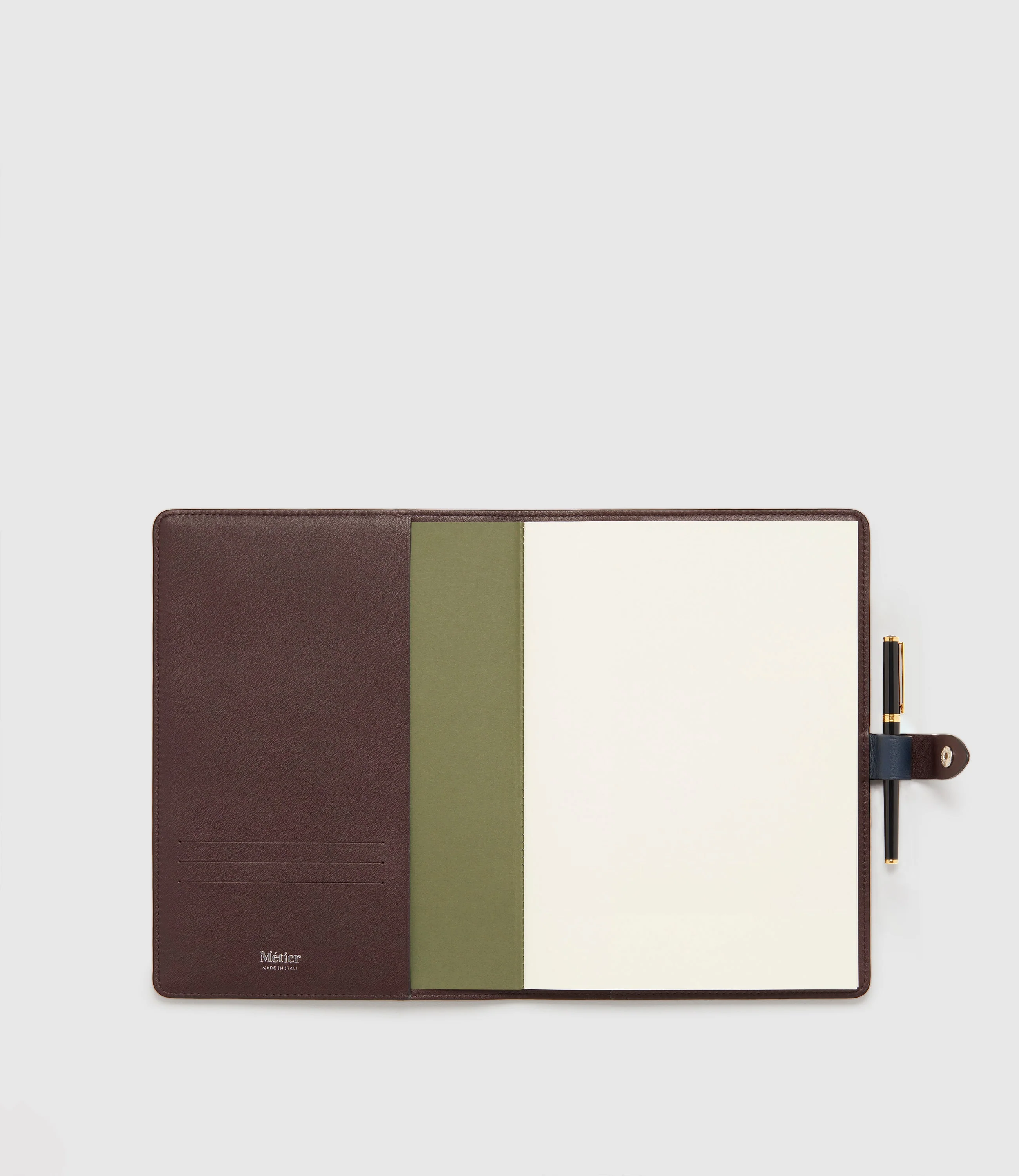 Metier - 11" Notebook Cover Smooth Calfskin Navy - Image 2