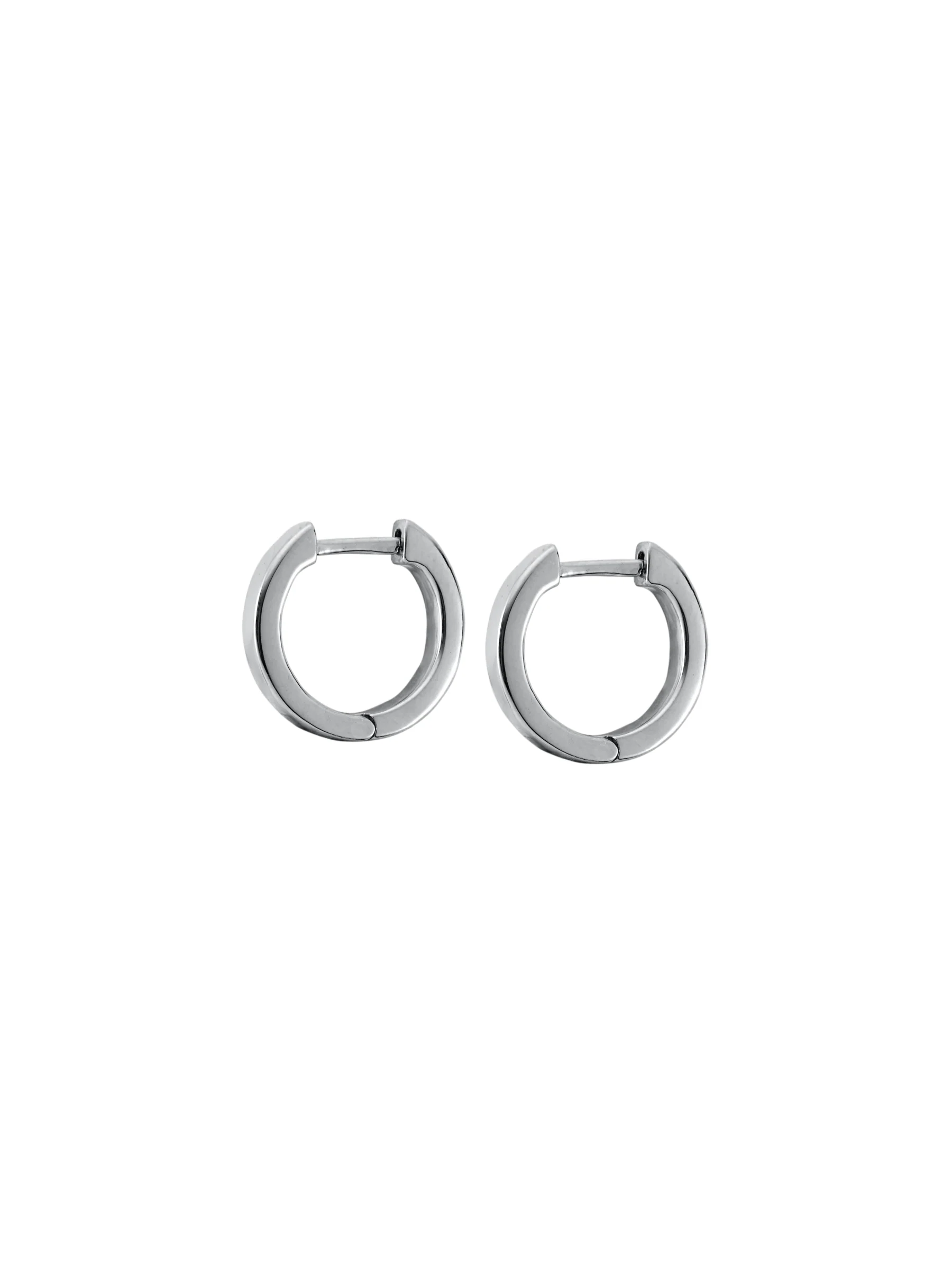 Dorsey - 14K PLAIN HUGGIE EARRING - Image 3