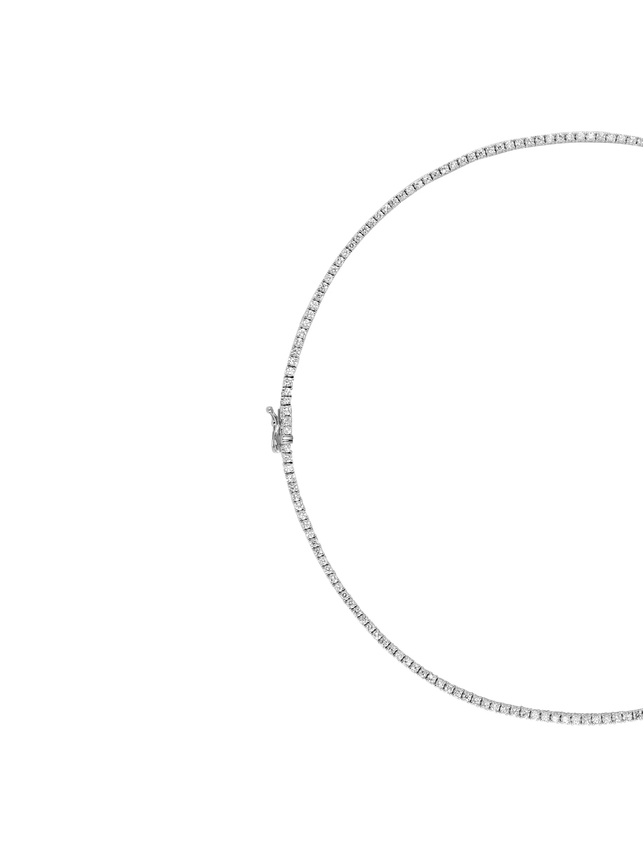 Dorsey - 14K MOSS RIVIÈRE NECKLACE IN 1.8MM LAB DIAMOND - Image 2