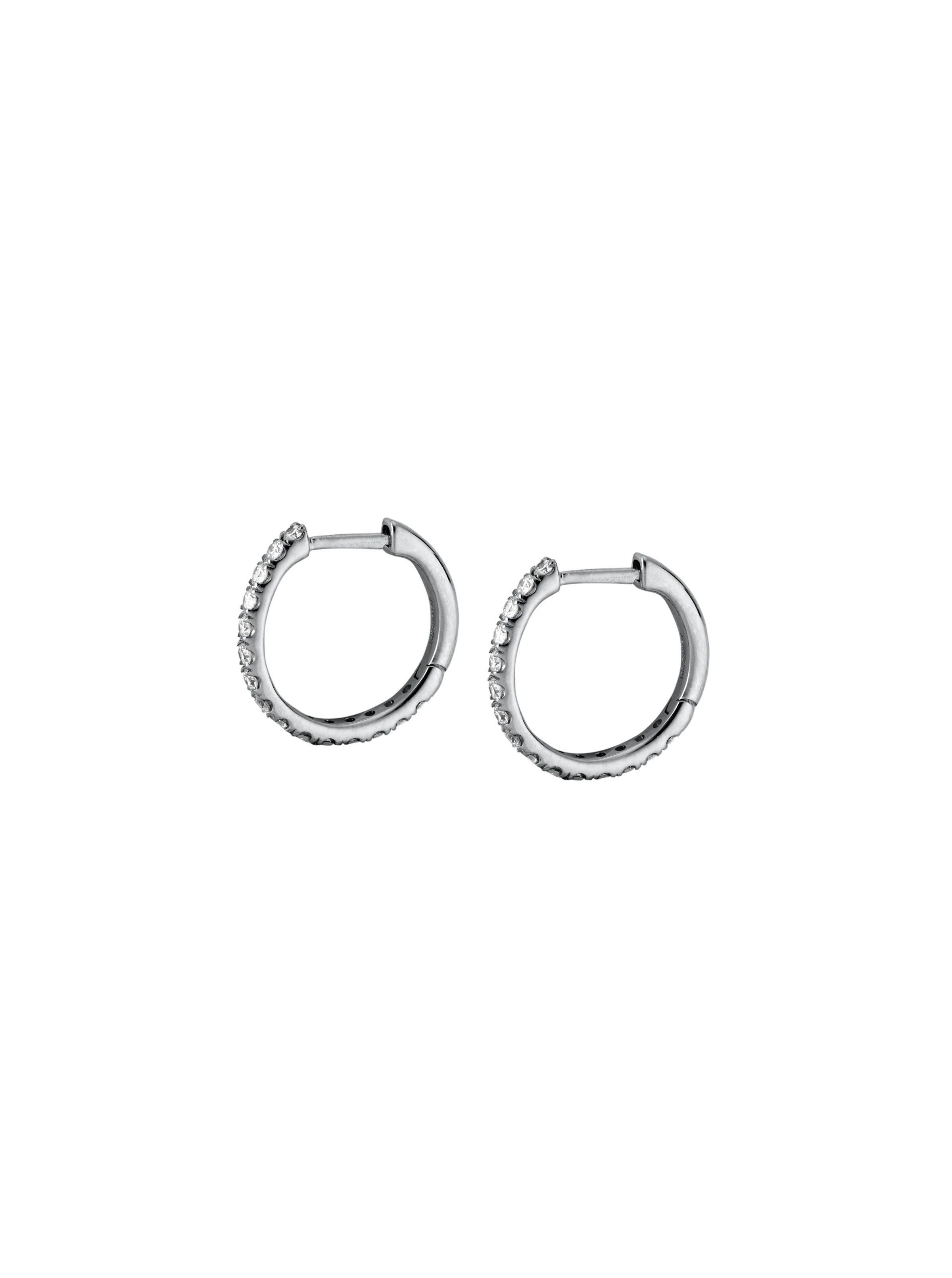 Dorsey - 14K PAVÉ HUGGIE EARRING IN LAB DIAMOND - Image 2