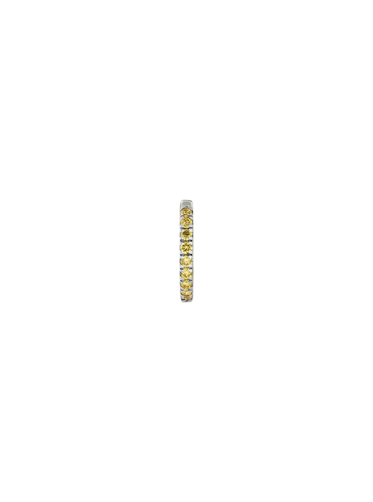 Dorsey - 14K PAVÉ HUGGIE EARRING IN LAB YELLOW DIAMOND
