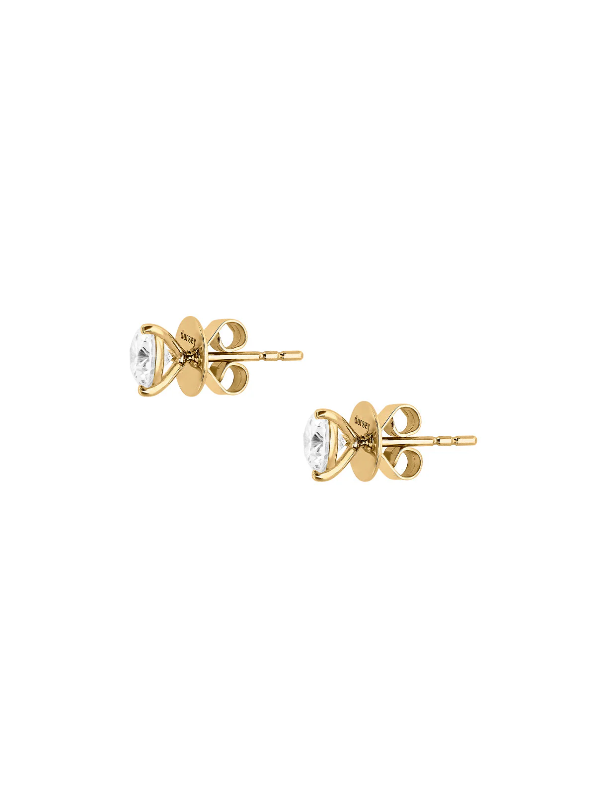 Dorsey - 14K CLASSIC MARTINI STUD EARRINGS IN LAB DIAMOND - Image 2