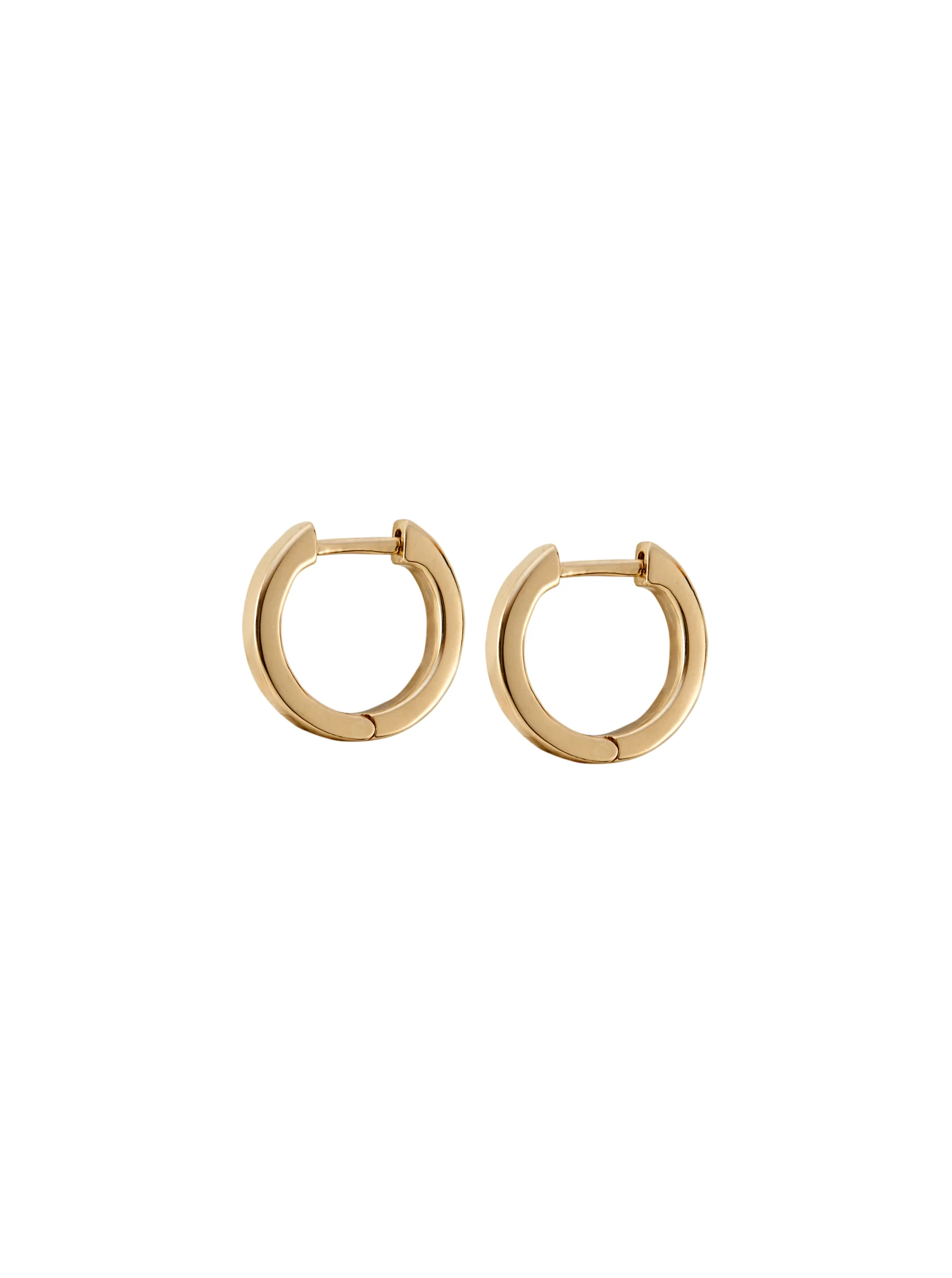 Dorsey - 14K PLAIN HUGGIE EARRING - Image 3