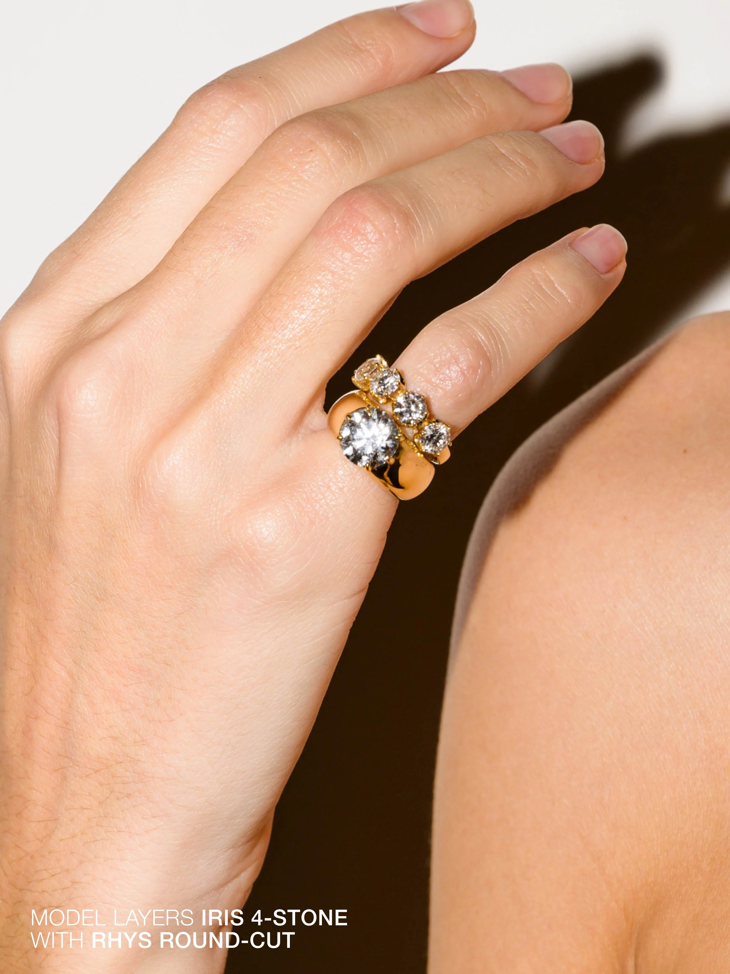 Dorsey - 14K IRIS 4 - STONE PINKY RING IN LAB DIAMOND - Image 3