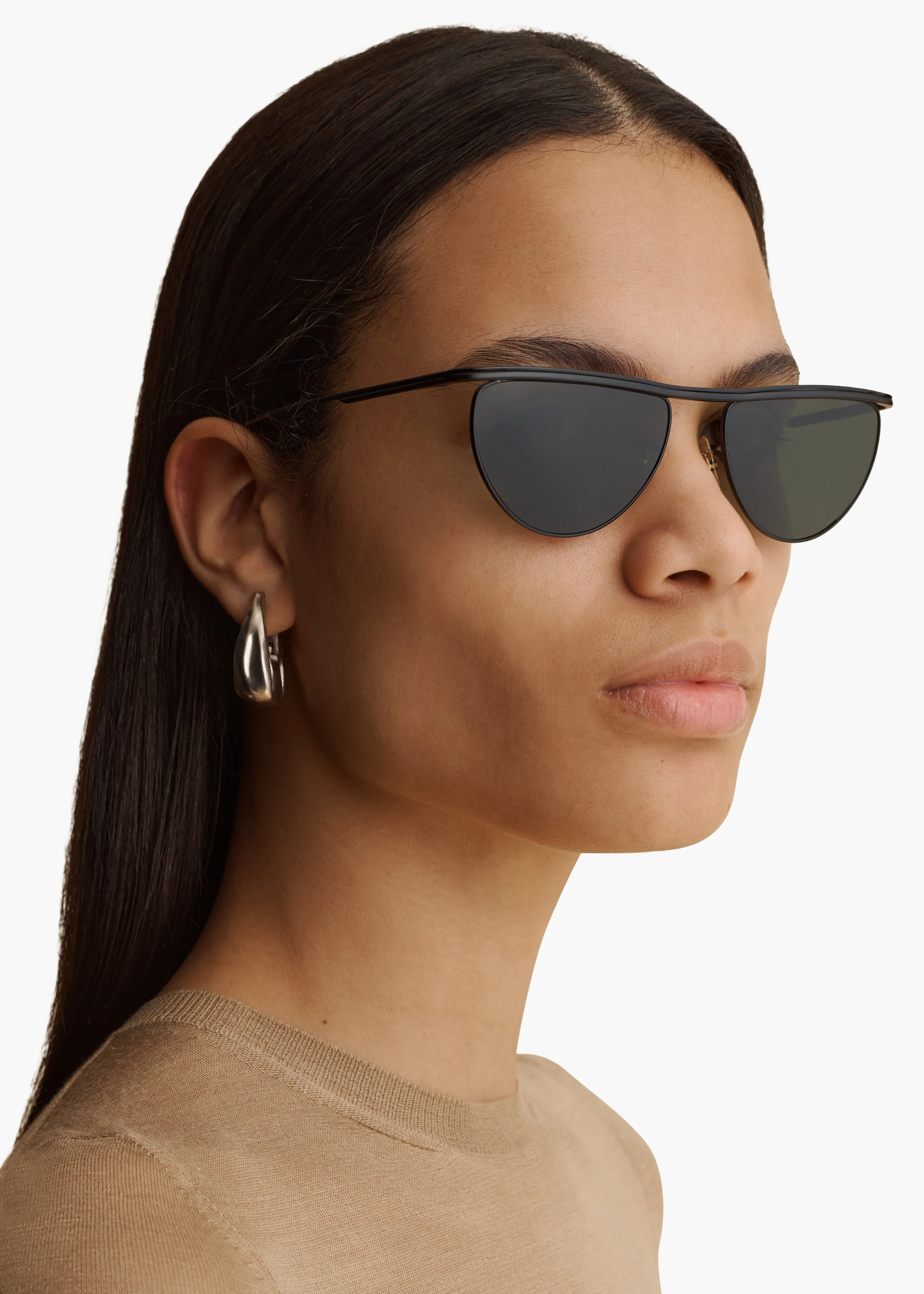 Khaite - x Oliver Peoples 1984C in Matte Black and Vibrant Green - Image 9