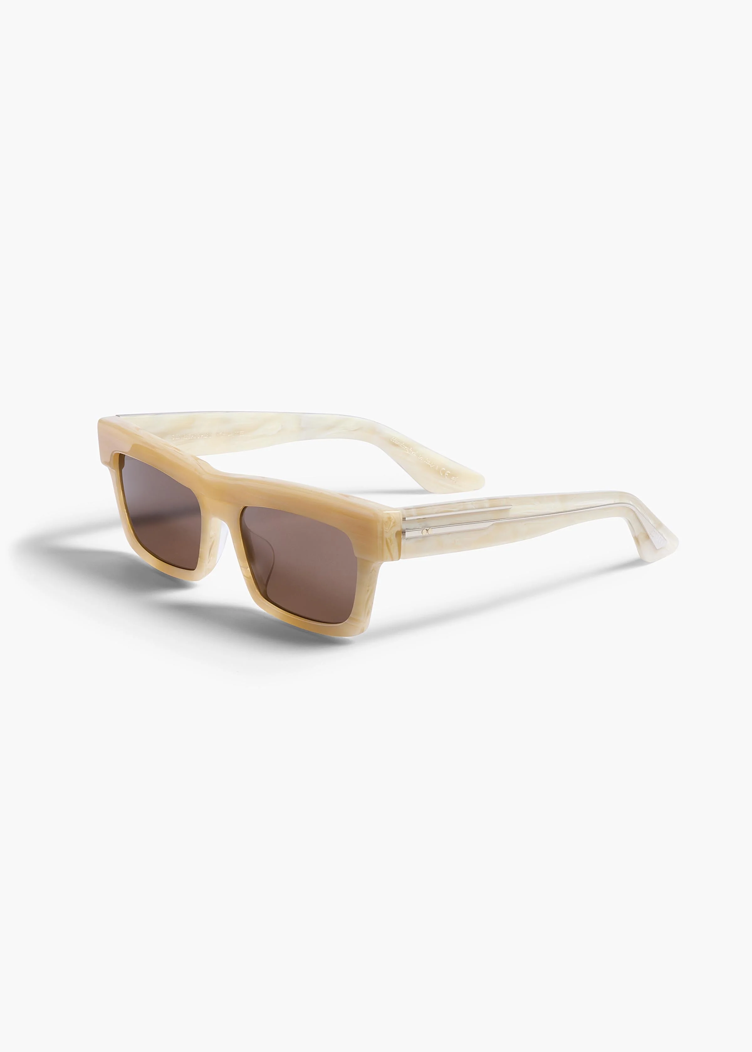 Khaite - x Oliver Peoples 1985C in Beige Silk and Brown - Image 6