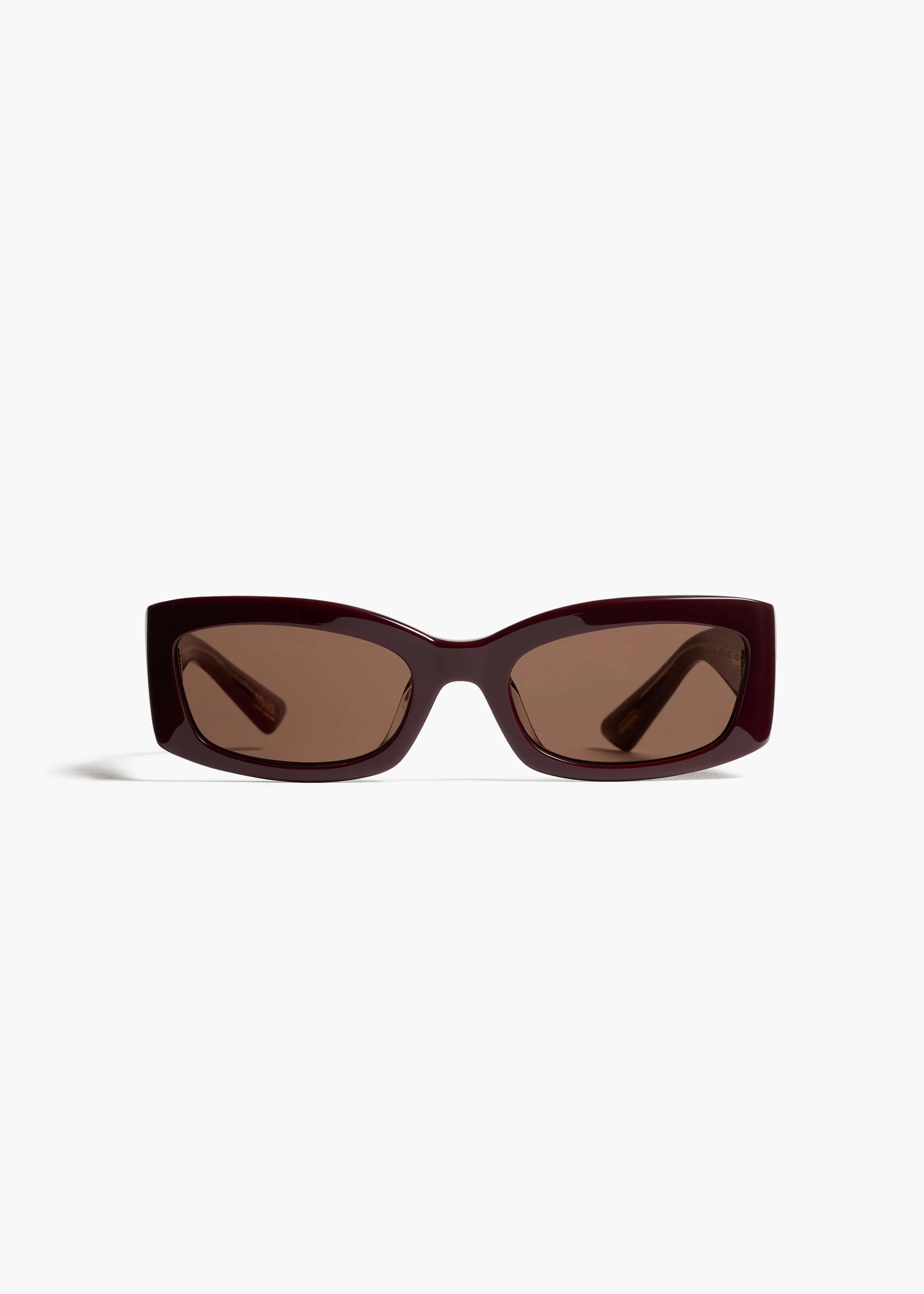 Khaite - x Oliver Peoples 1993C in Burgundy and Brown