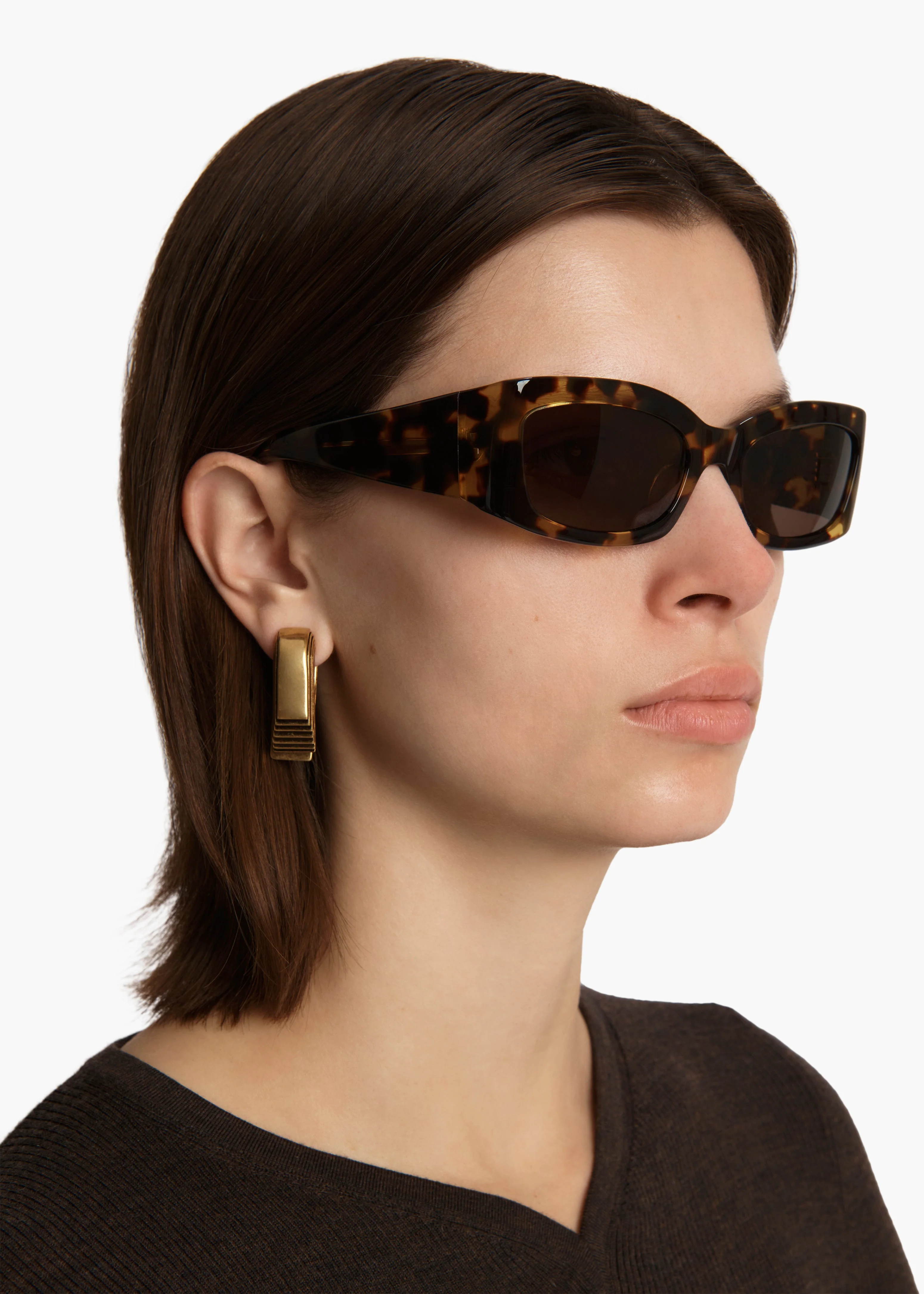 Khaite - x Oliver Peoples 1993C in Vintage DTB and Brown - Image 4