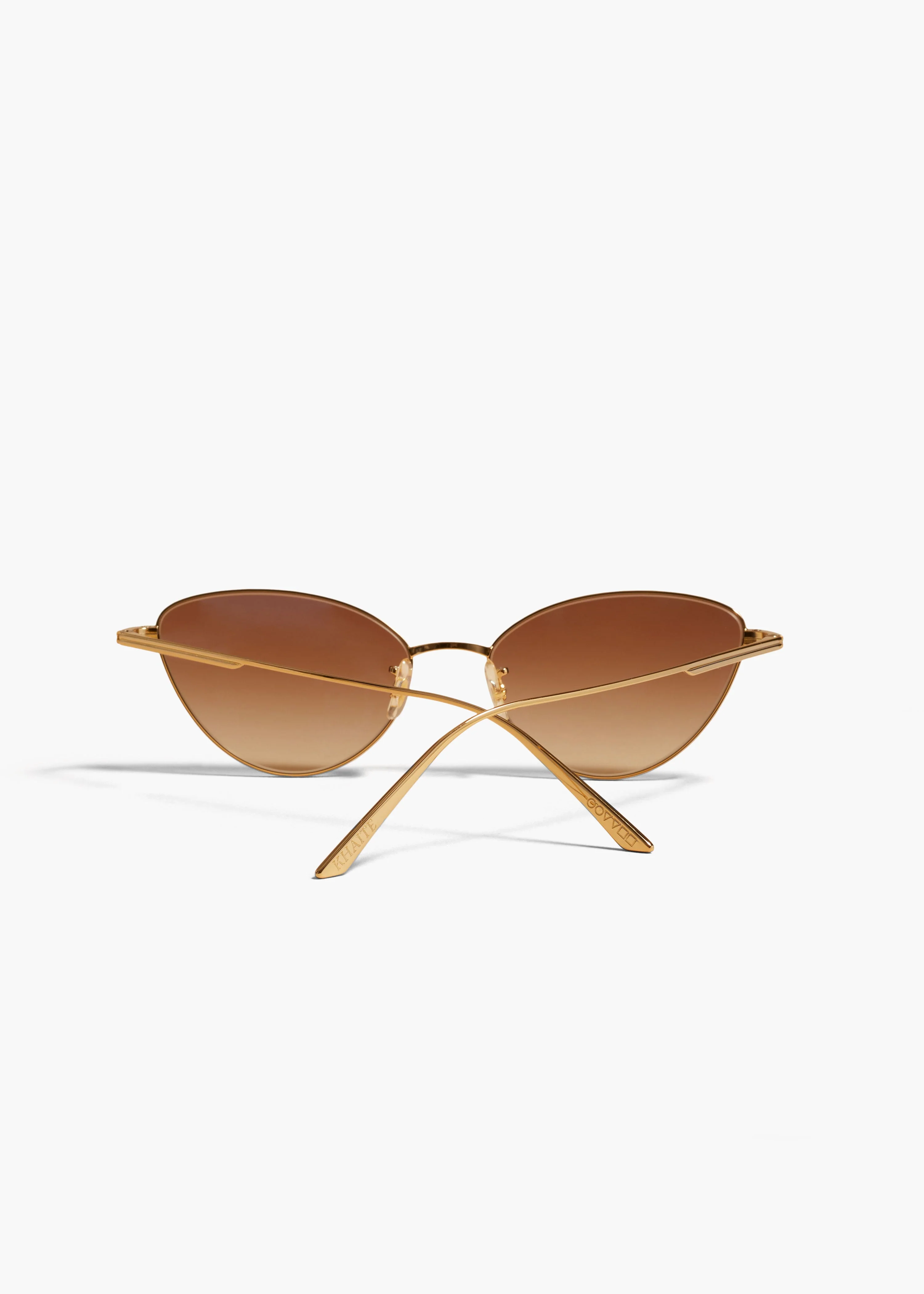 Khaite - x Oliver Peoples 1998C in Gold and Dark Brown - Image 8
