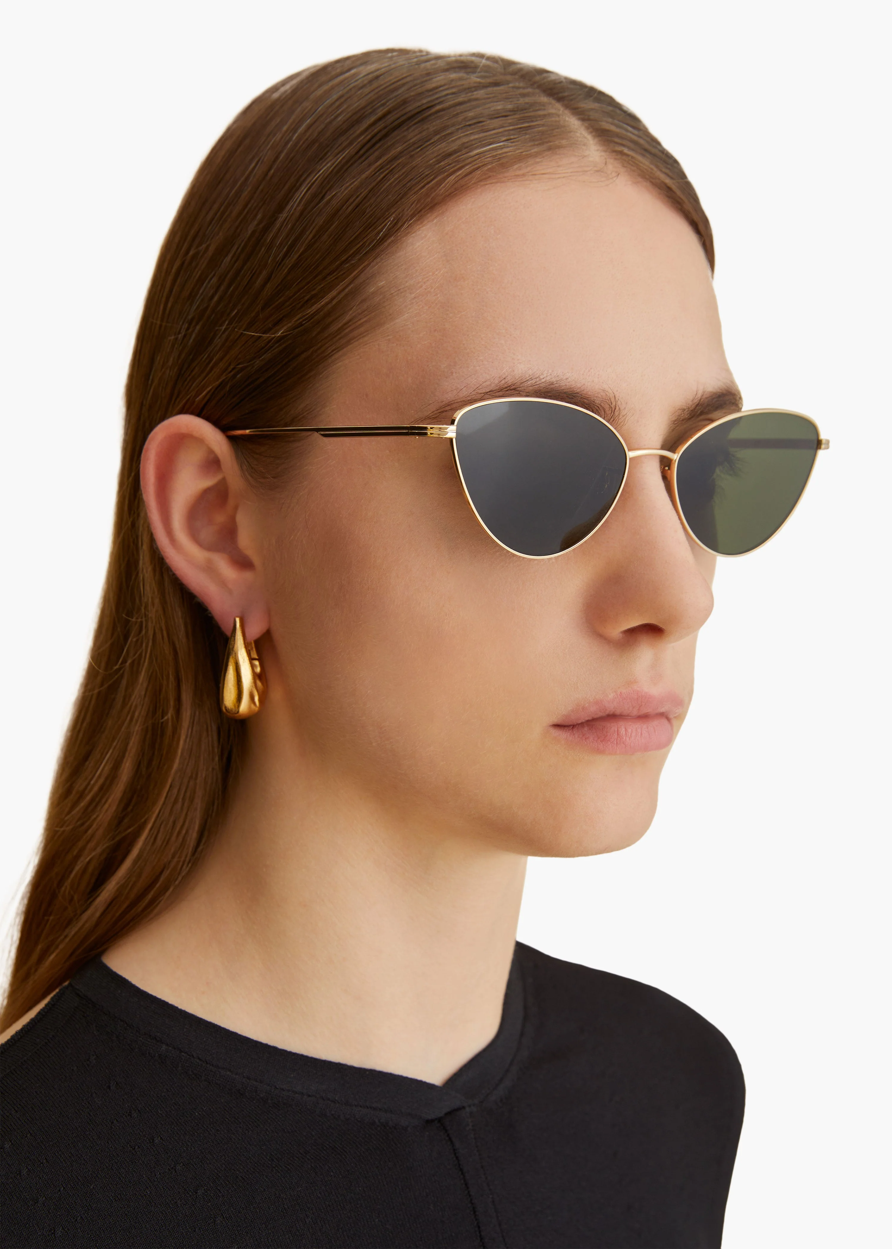 Khaite - x Oliver Peoples 1998C in Gold and Vibrant Green - Image 4