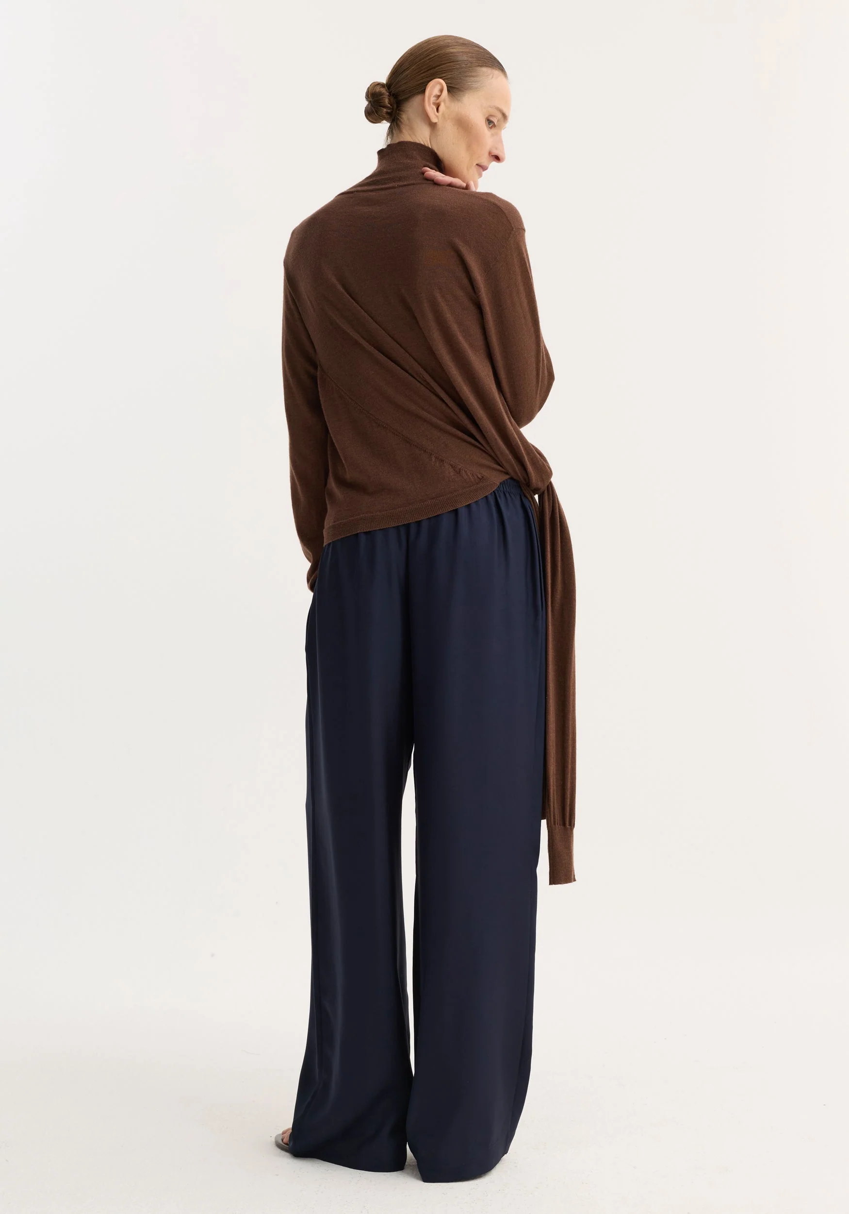 ROHE - 4 - sleeved knitted jumper | brown - Image 6