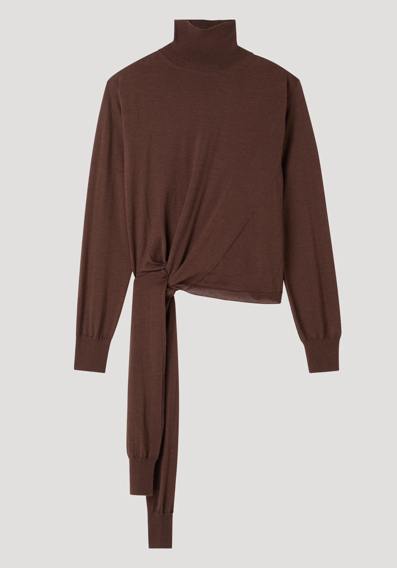 ROHE - 4 - sleeved knitted jumper | brown - Image 7