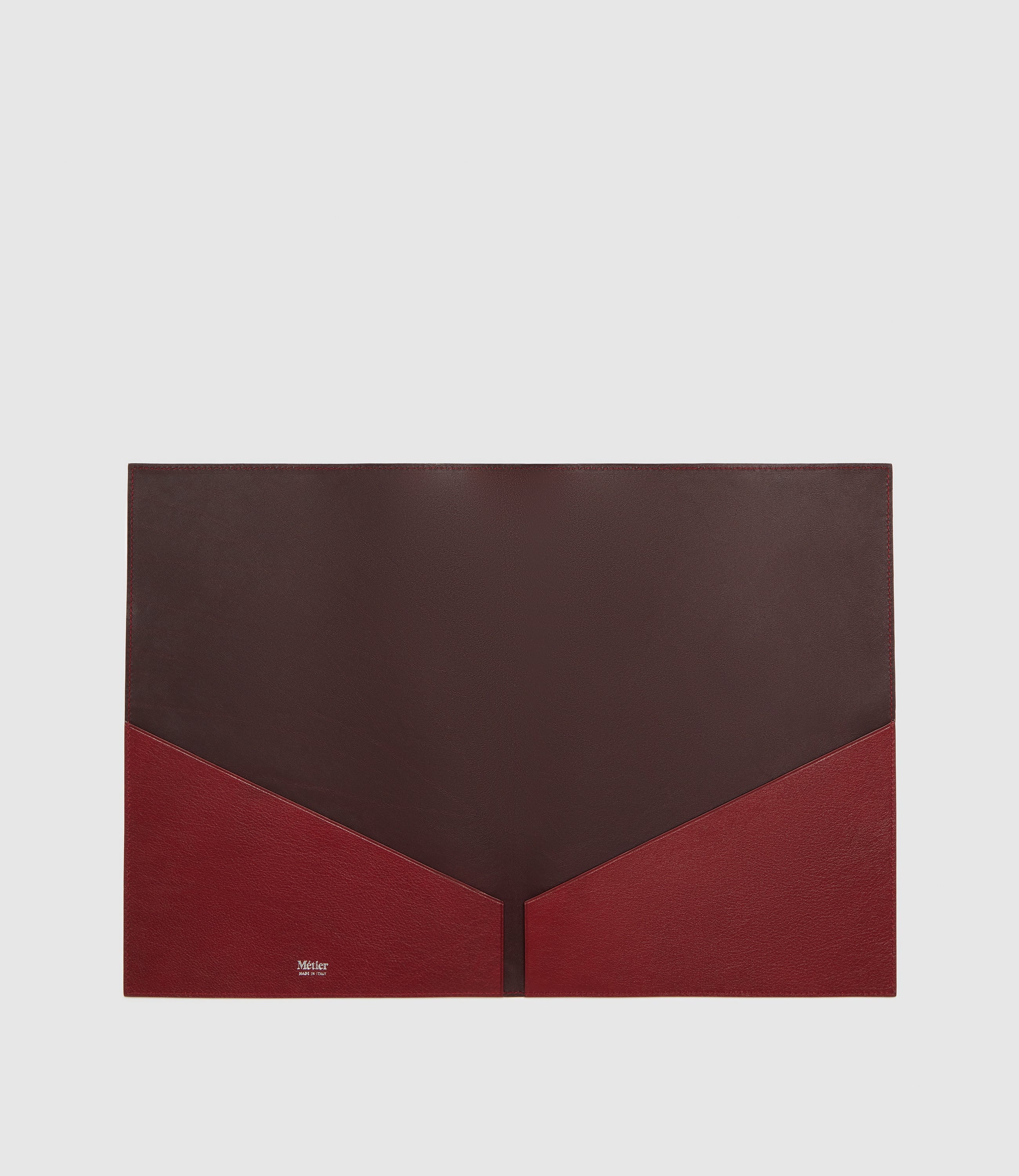 Metier - A4 Leather Folder Buffalo Dark Cherry - Image 2