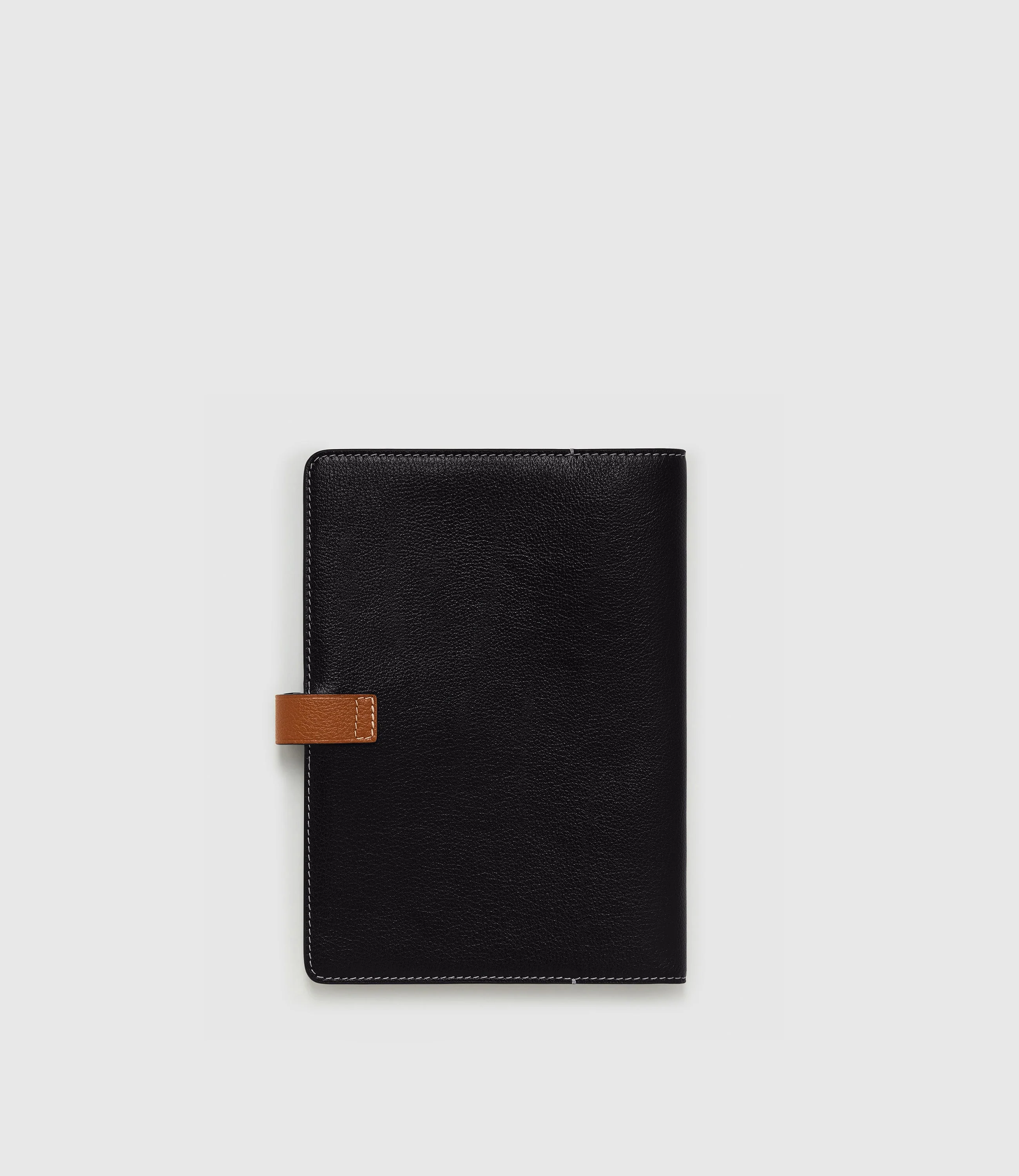 Metier - A5 Notebook Cover Buffalo Black with Cognac - Image 3