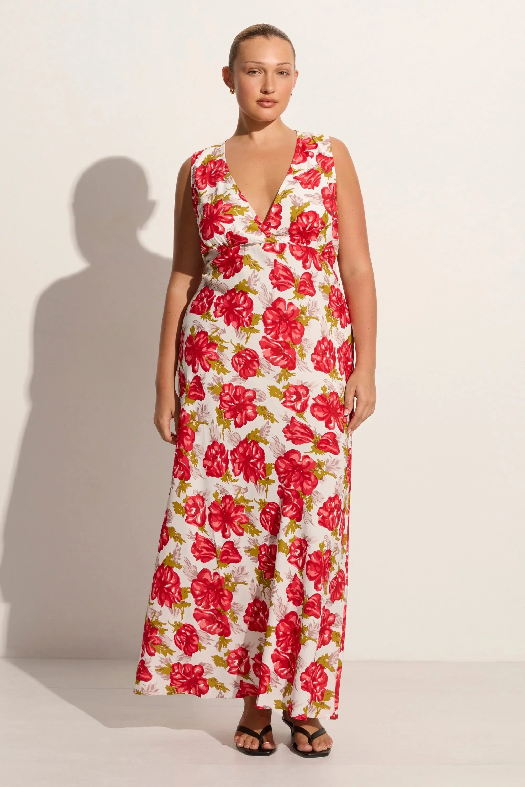 Faithfull - Acacia Maxi Dress Isadora Floral Red - Final Sale - Image 5