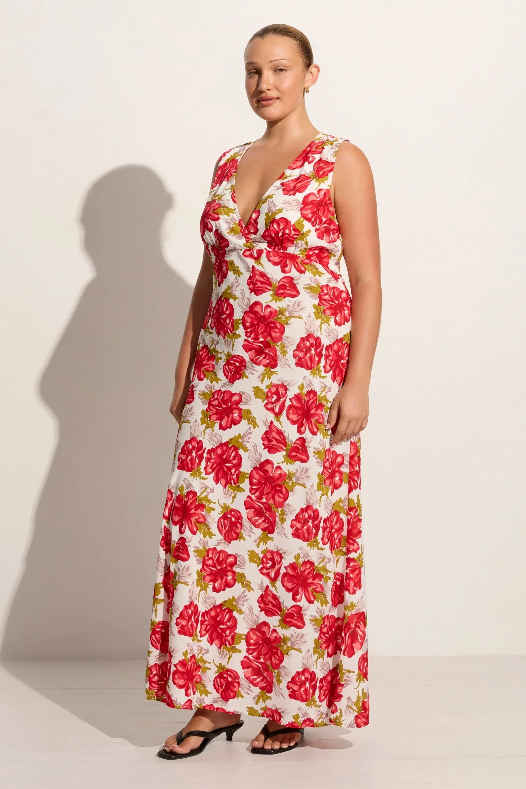 Faithfull - Acacia Maxi Dress Isadora Floral Red - Final Sale - Image 6
