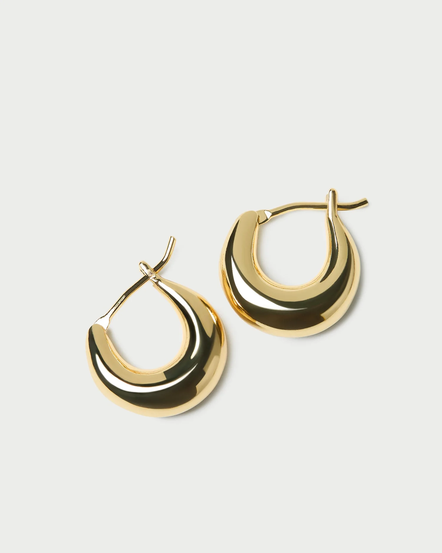 Loeffler Randall - Adeline Gold Mini Dome Hoop Earring - Image 2
