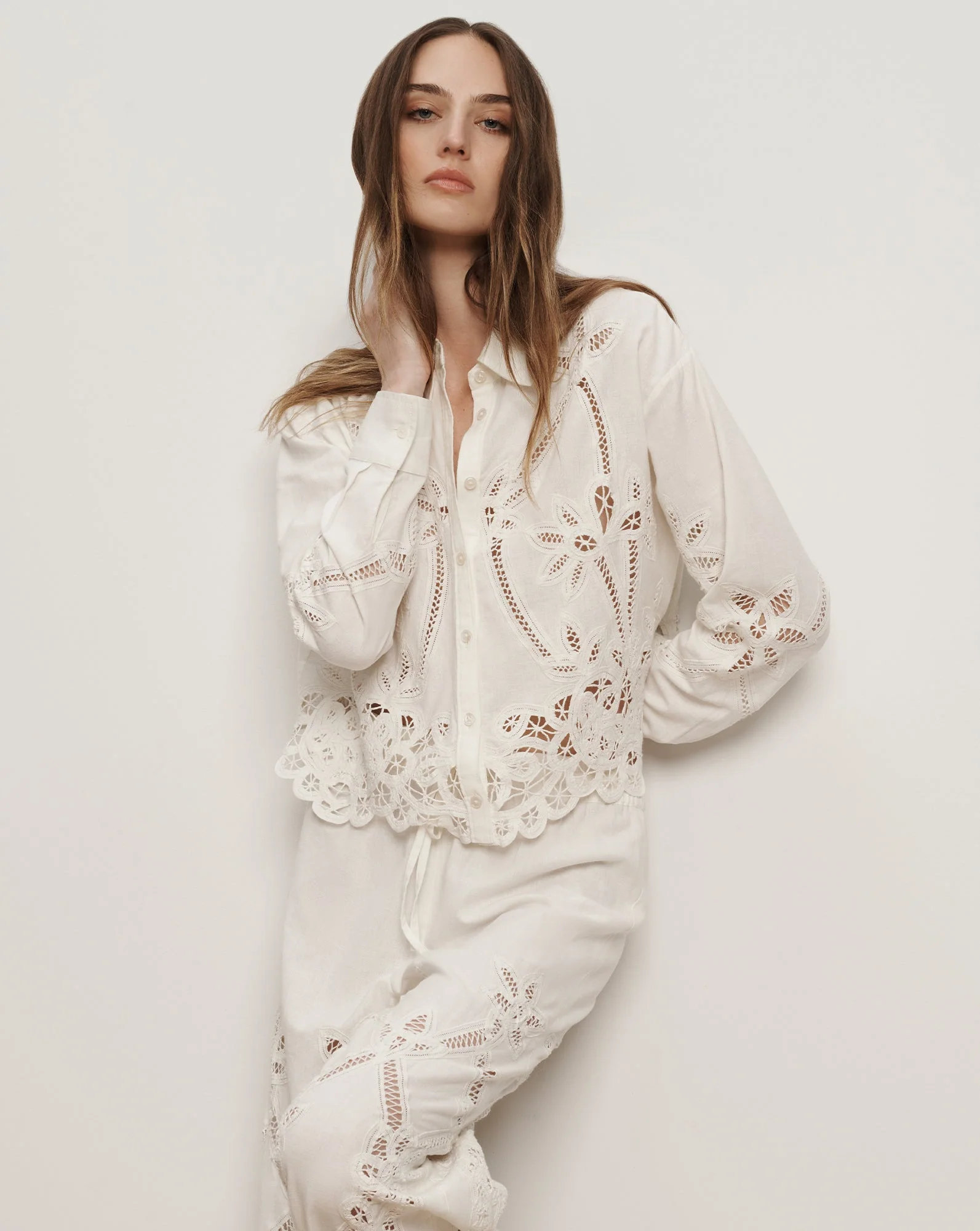 Veronica Beard - Aderes Eyelet Button - Down Shirt