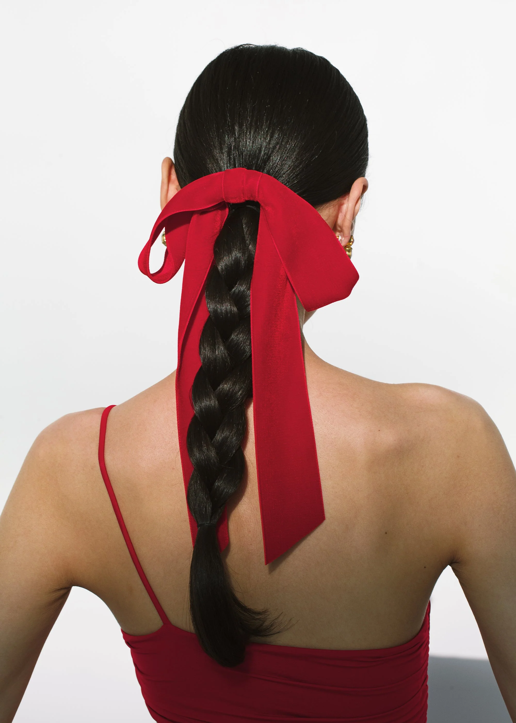 Jennifer Behr - Adley Velvet Bow Barrette - Image 2