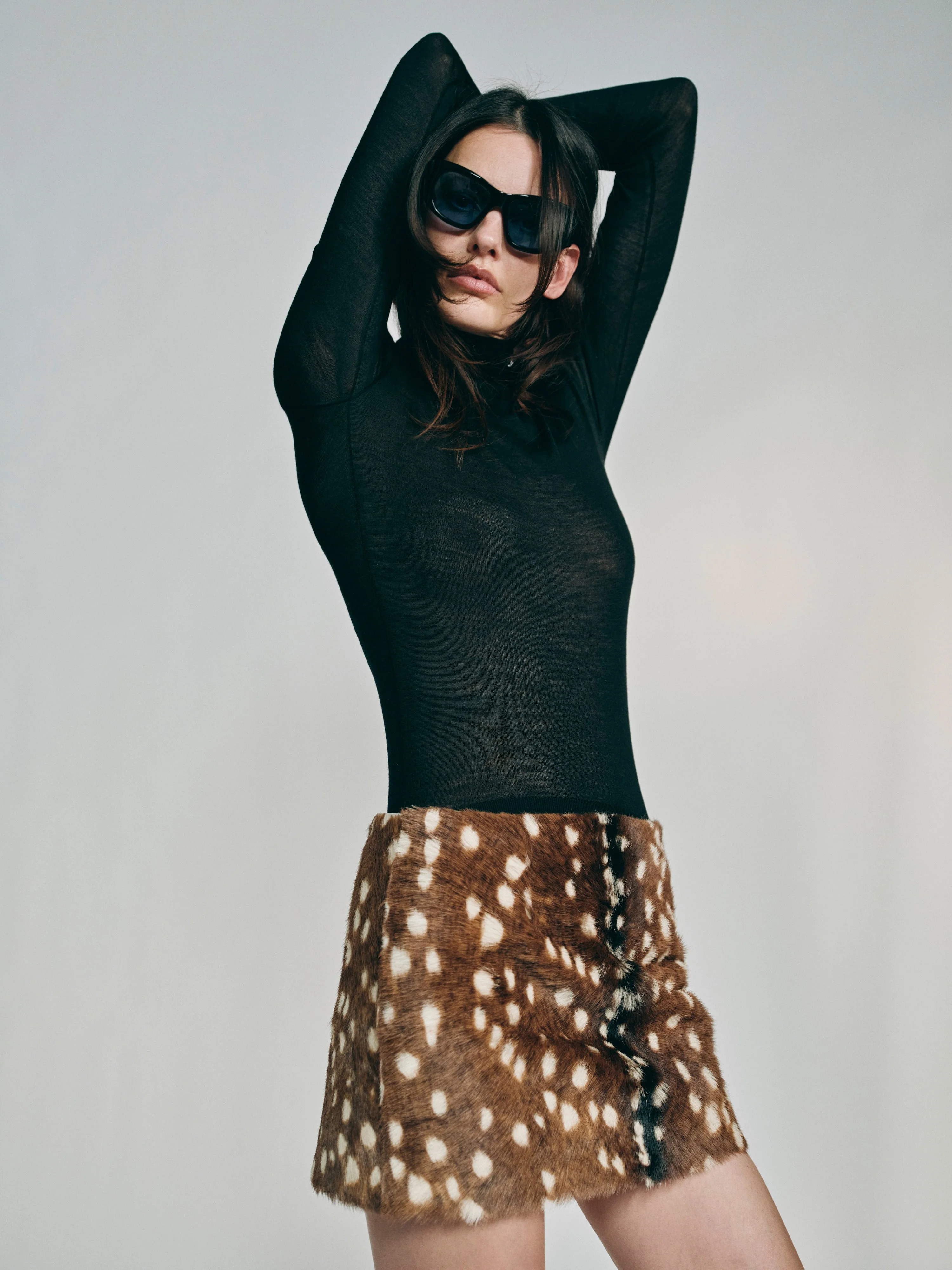 Aflalo - Aveki Skirt in Ponyhair