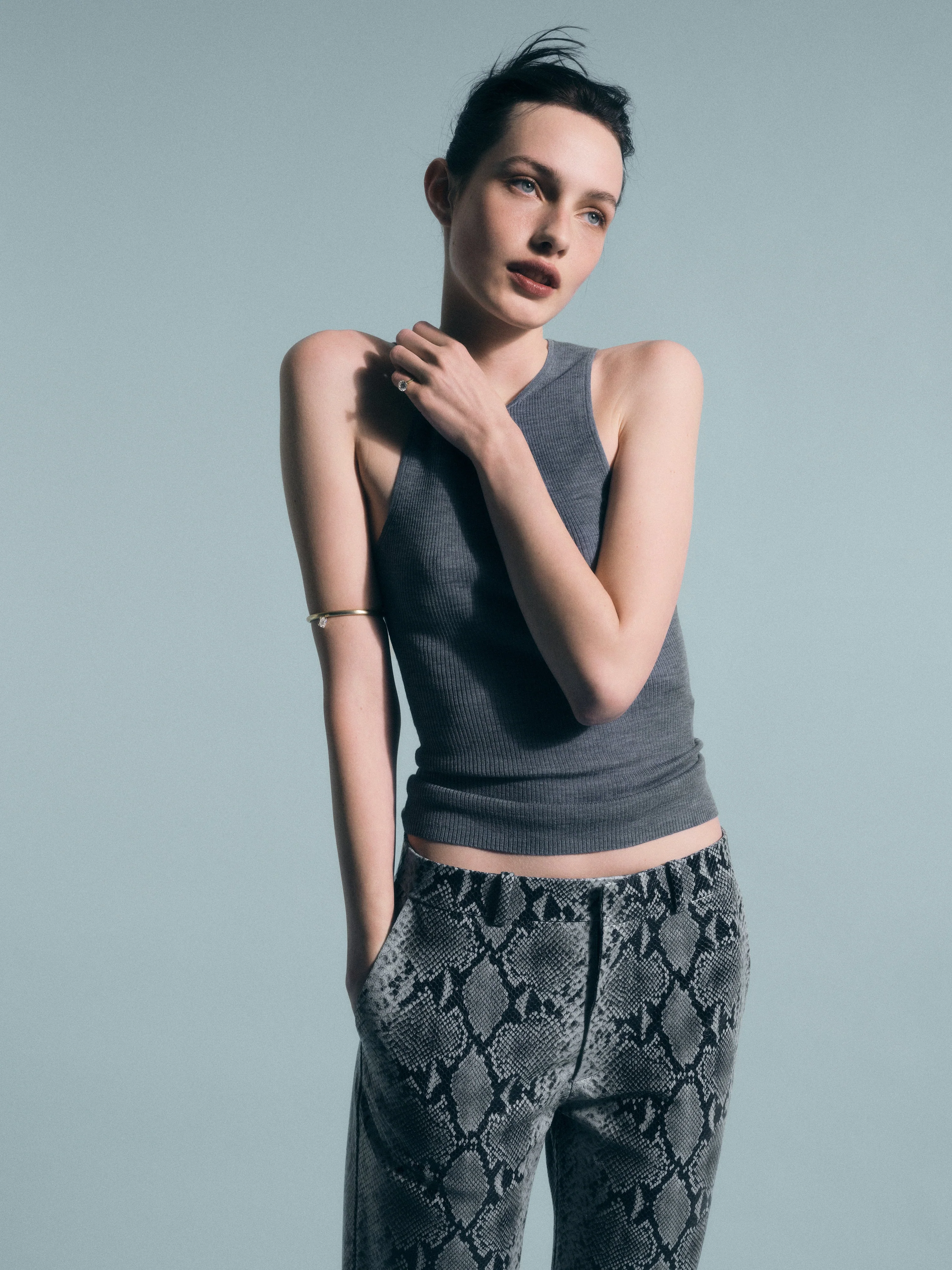 Aflalo - Lazare Trouser in Python Embossed Leather - Image 4