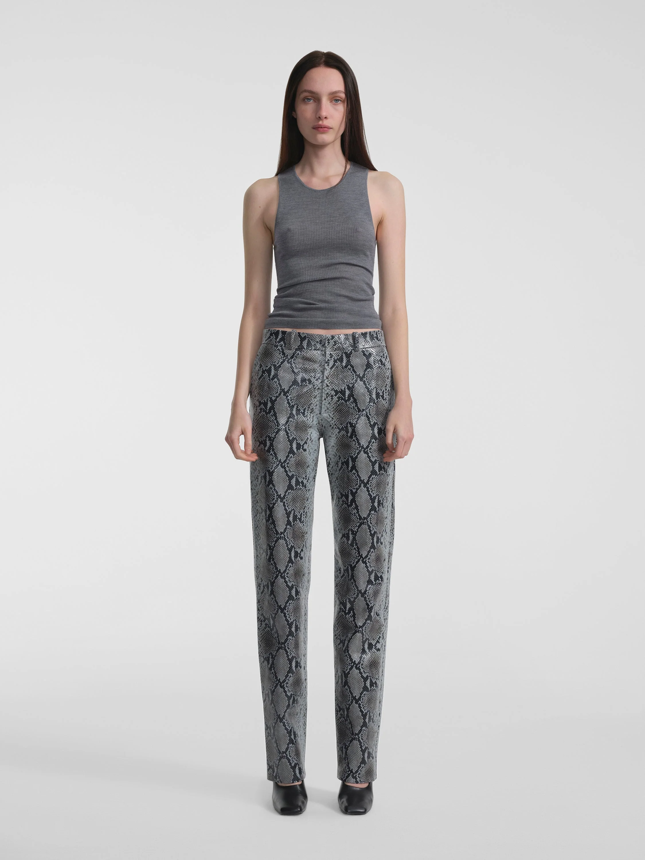 Aflalo - Lazare Trouser in Python Embossed Leather - Image 9