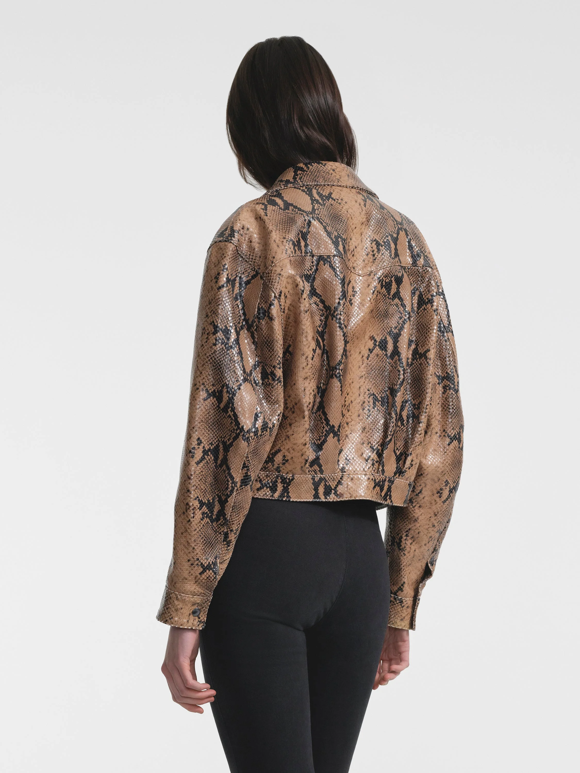 Aflalo - Mentra Jacket in Python Embossed Leather - Image 4