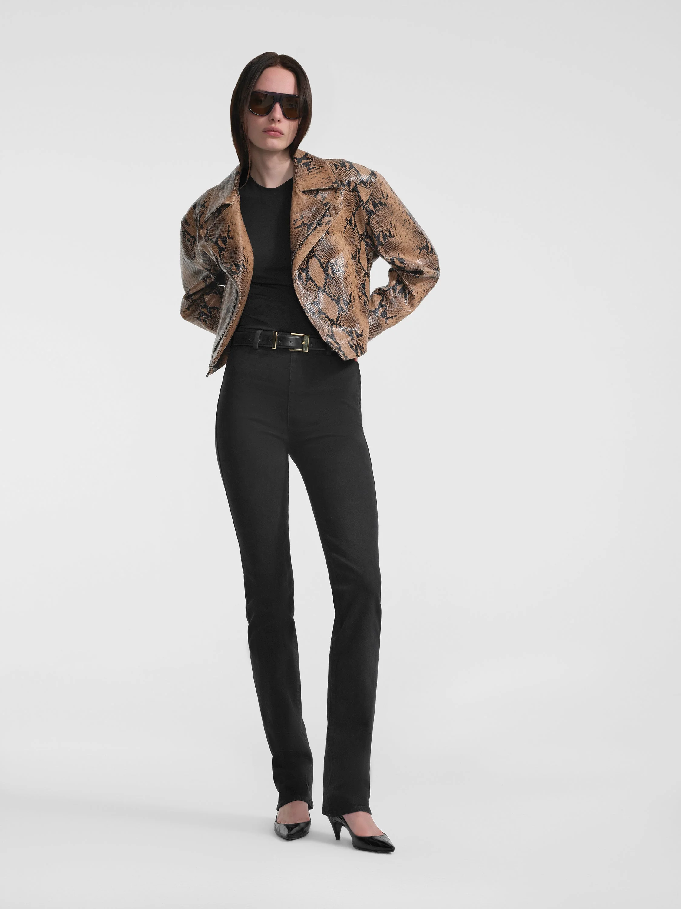 Aflalo - Mentra Jacket in Python Embossed Leather - Image 6