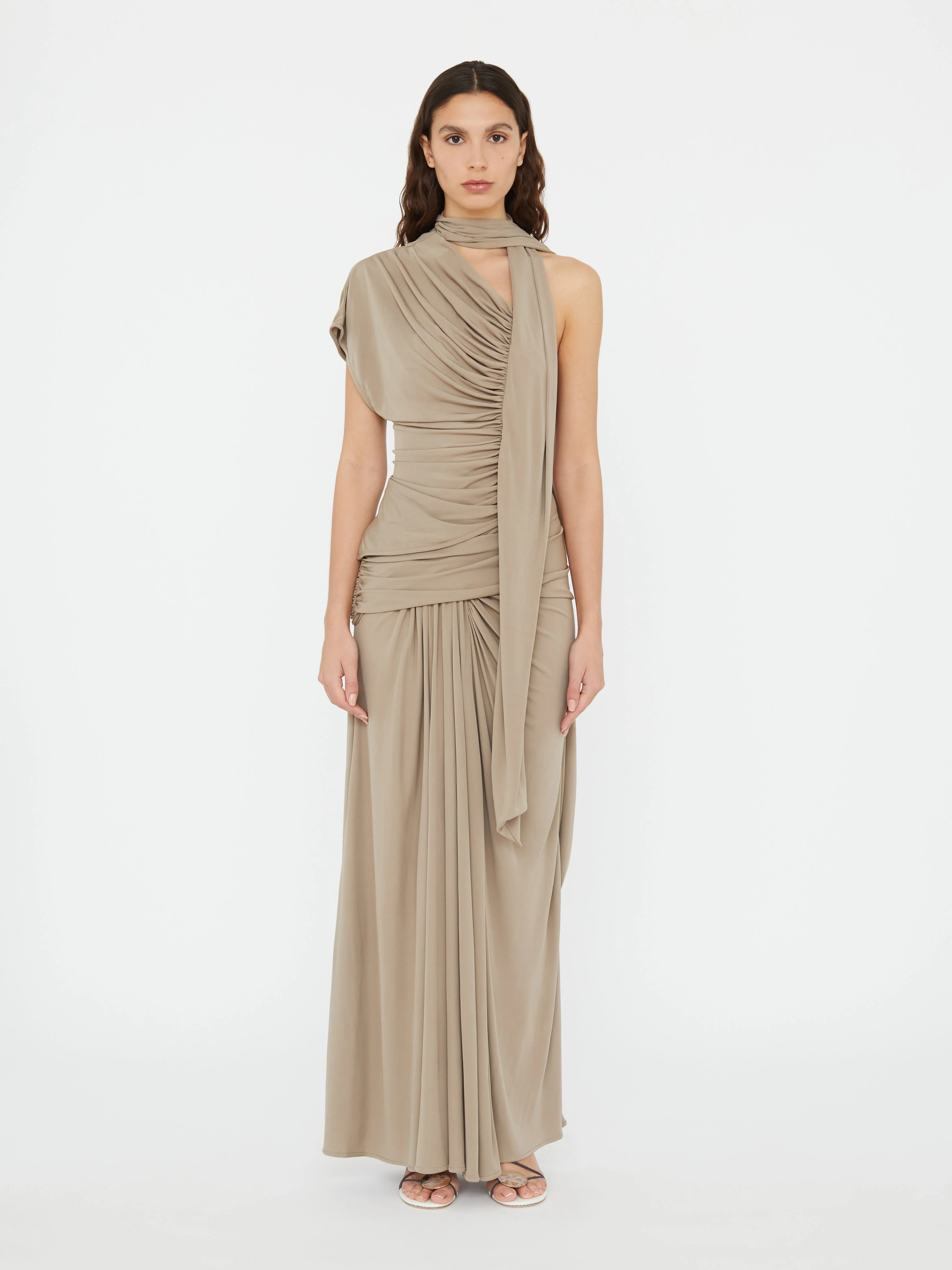 Christopher Esber - Aiba Draped Jersey Skirt