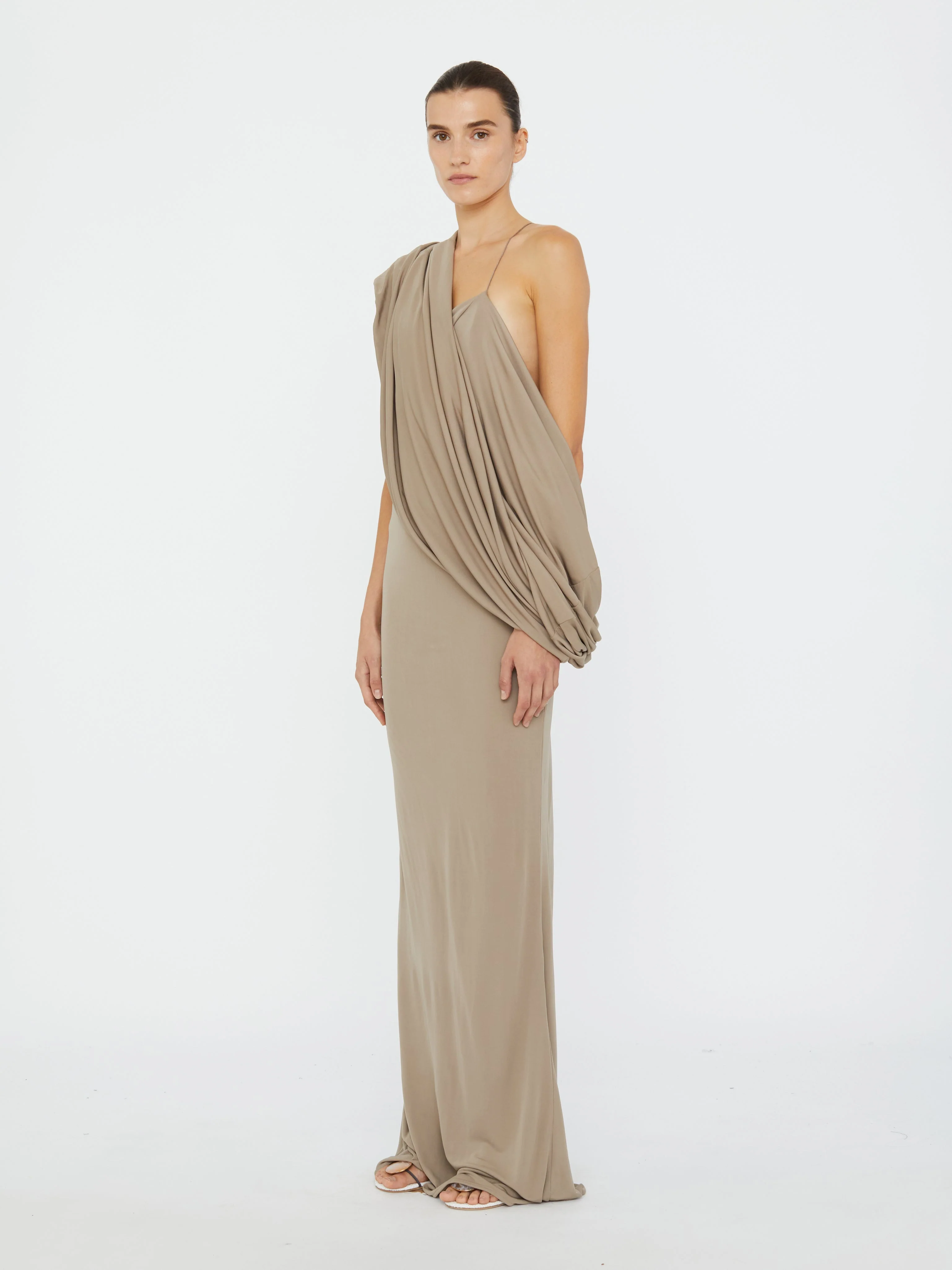 Christopher Esber - Aiba Draped Jersey Tee Dress