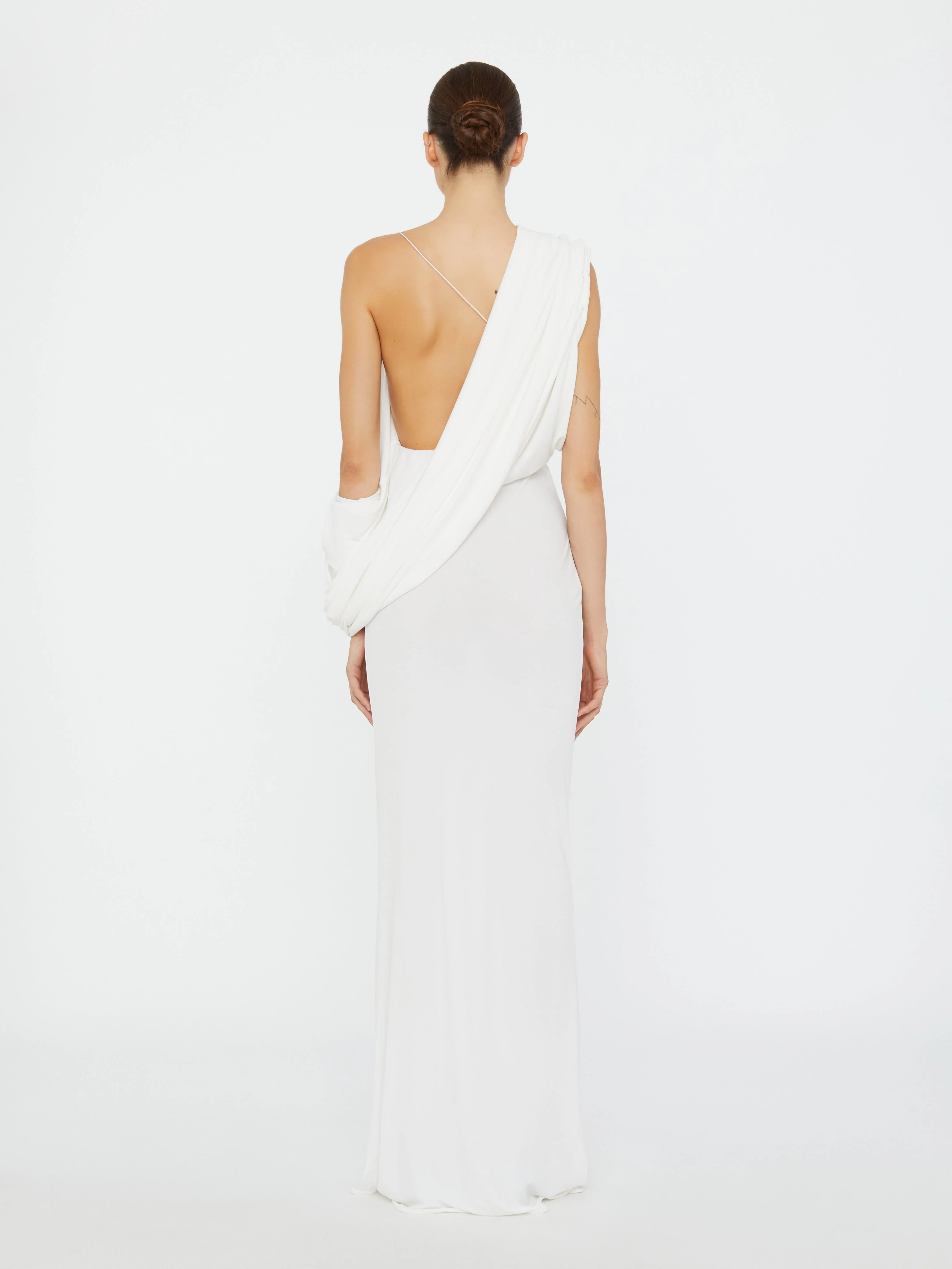 Christopher Esber - Aiba Draped Jersey Tee Dress - Image 7