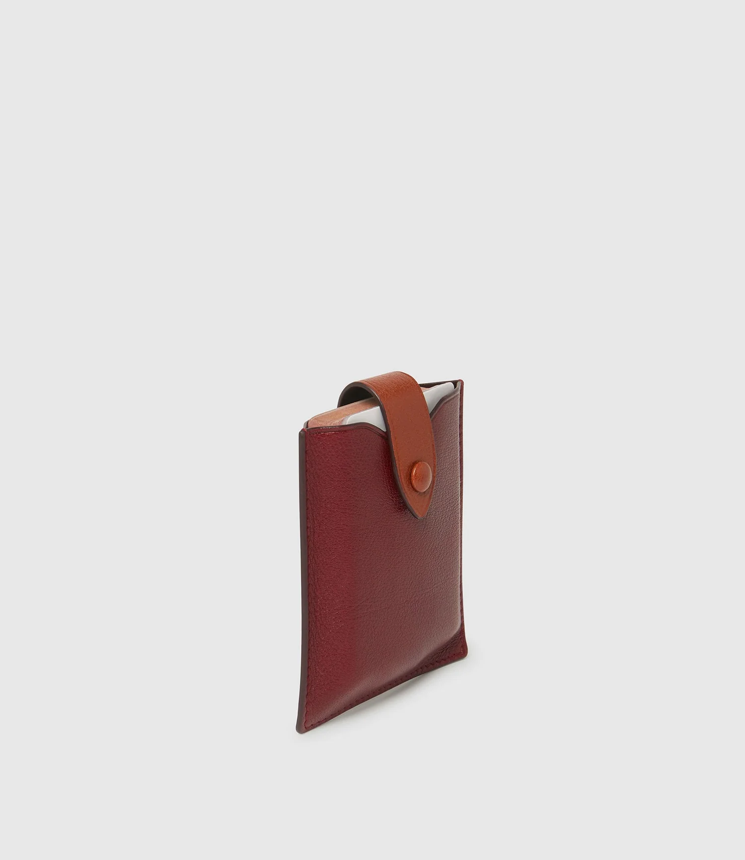 Metier - Air Mail x Métier Deck Of Cards Case Buffalo Dark Cherry with Buffalo Cognac - Image 3
