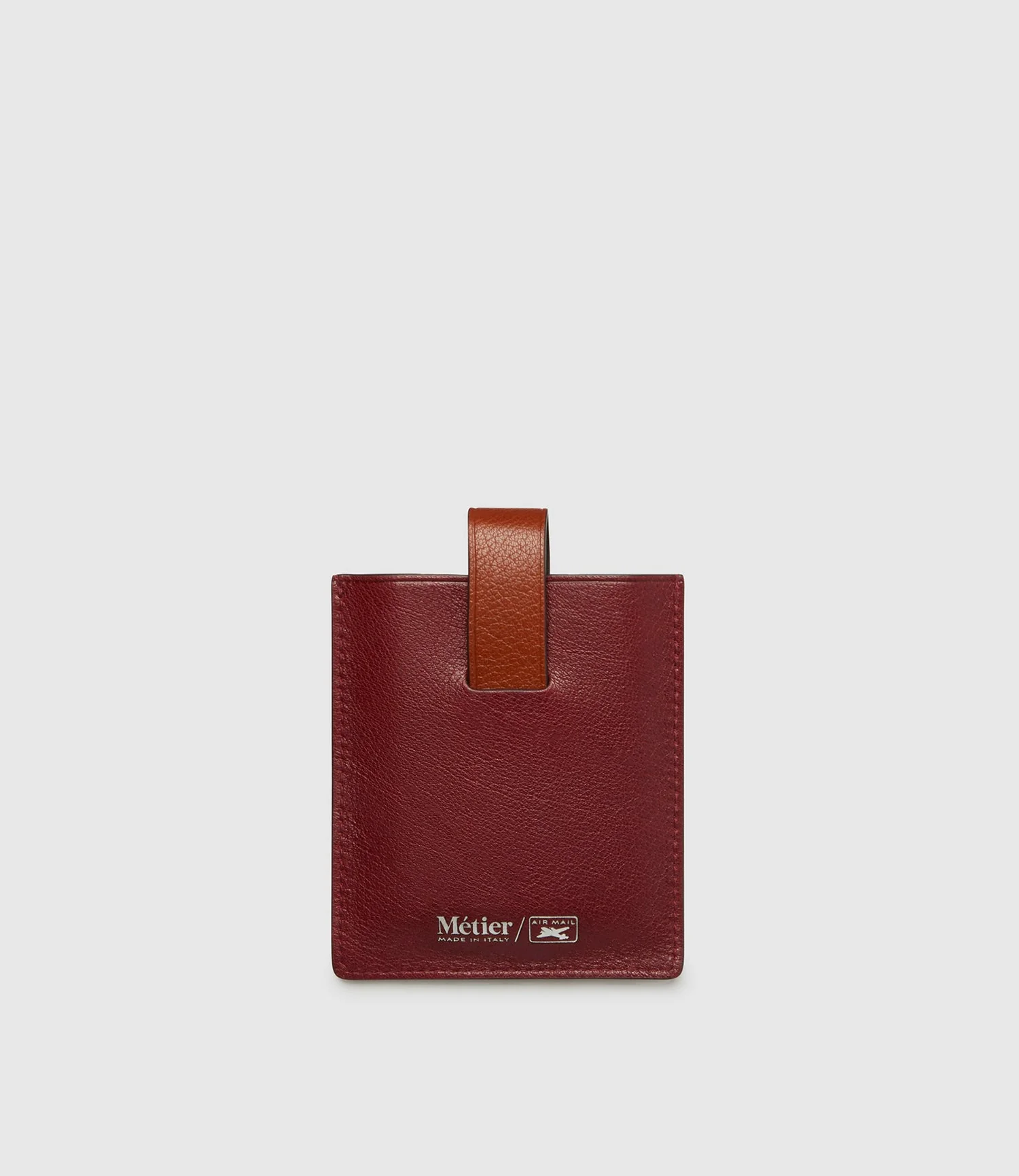 Metier - Air Mail x Métier Deck Of Cards Case Buffalo Dark Cherry with Buffalo Cognac - Image 5