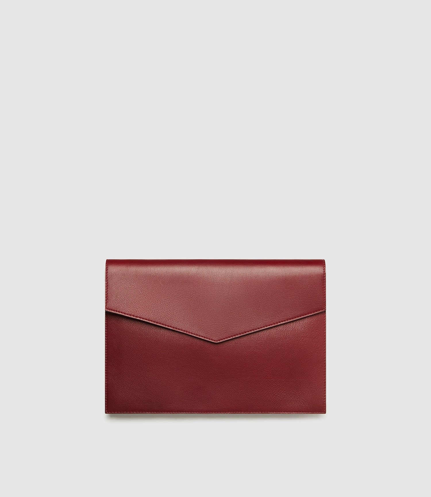Metier - Air Mail x Métier Single Document Folio Buffalo Dark Cherry