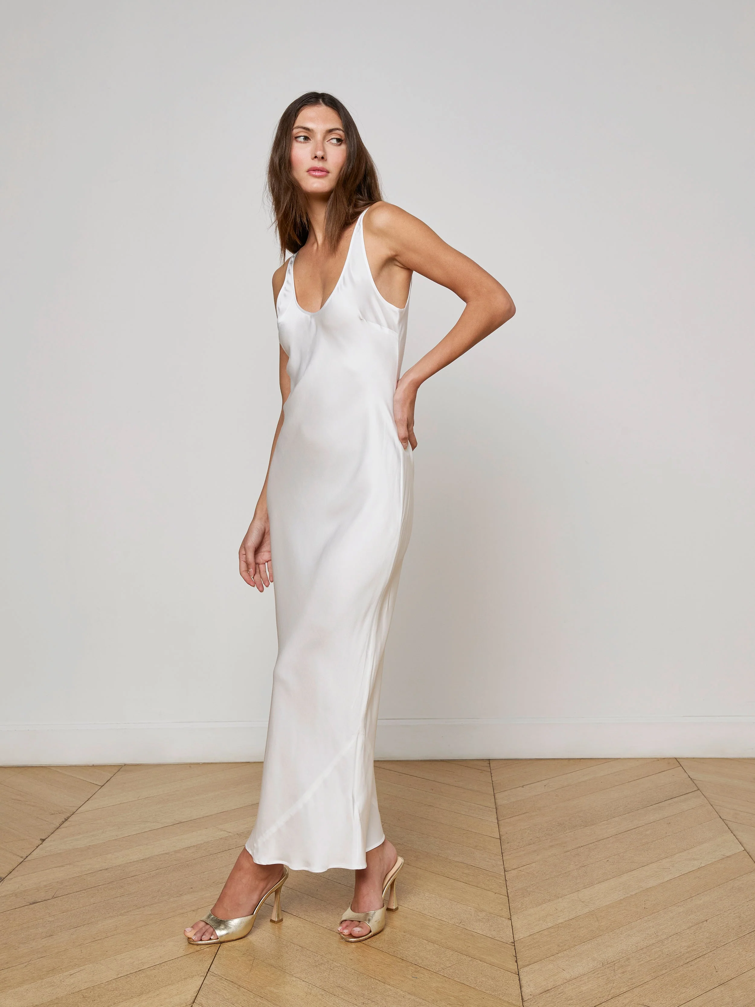 L'AGENCE - Akiya Satin Maxi Dress