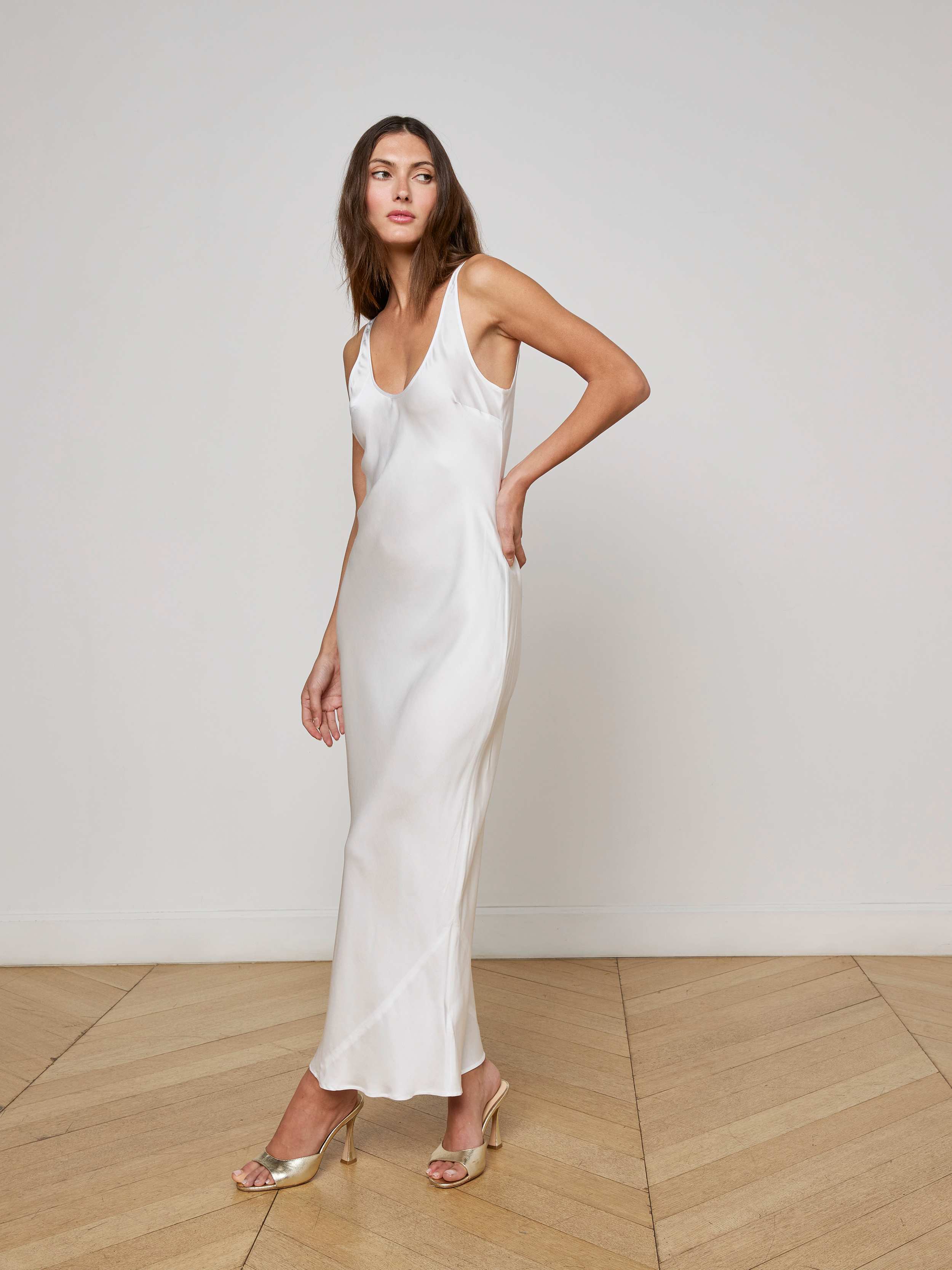 L'AGENCE - Akiya Satin Maxi Dress - Image 5