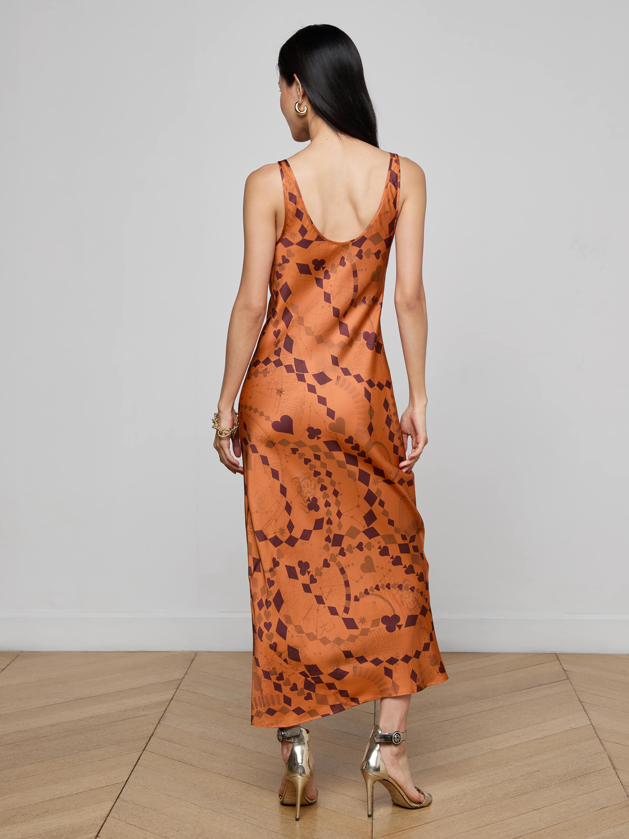L'AGENCE - Akiya Satin Maxi Dress - Image 3