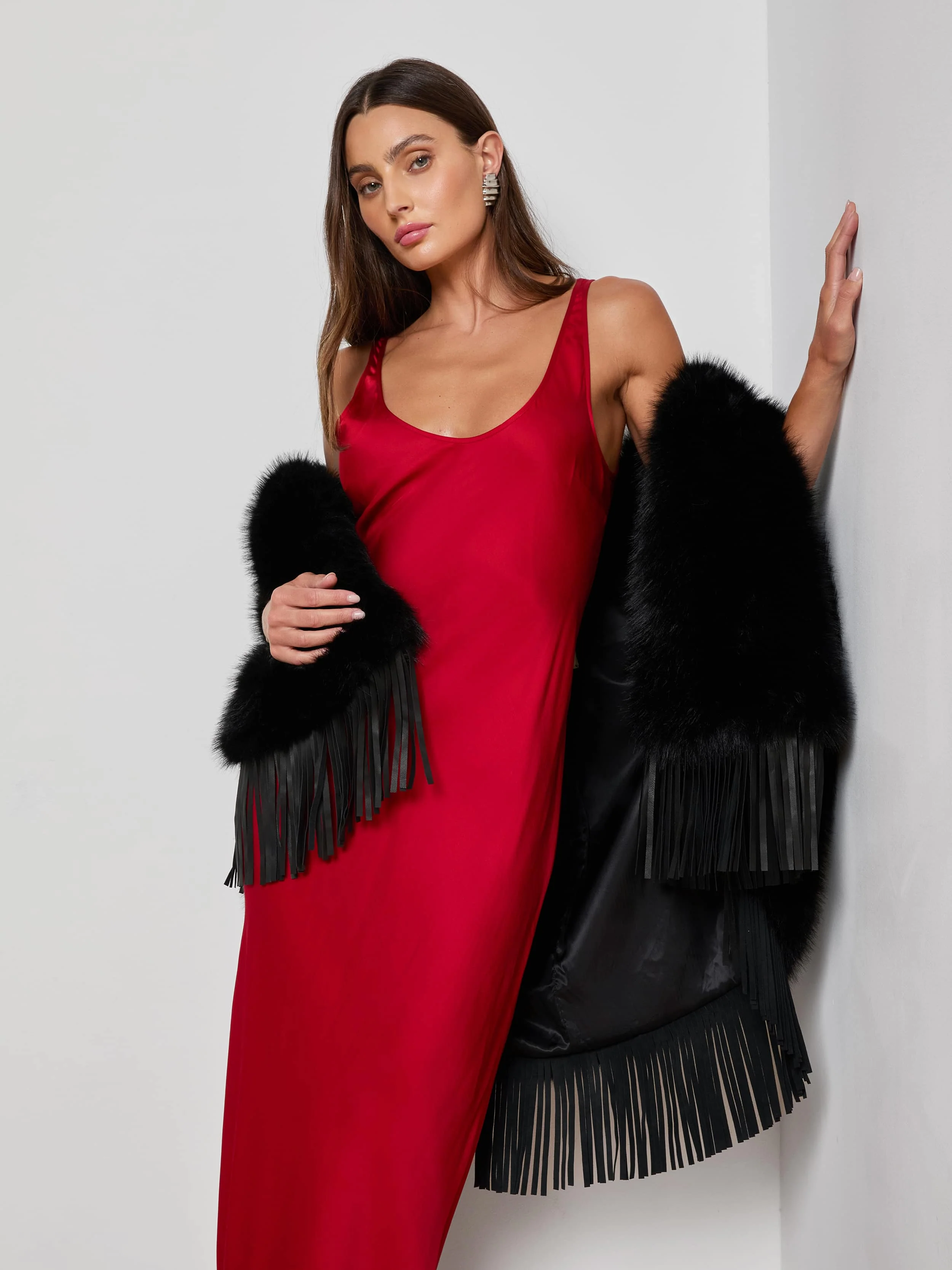 L'AGENCE - Akiya Satin Maxi Dress - Image 5
