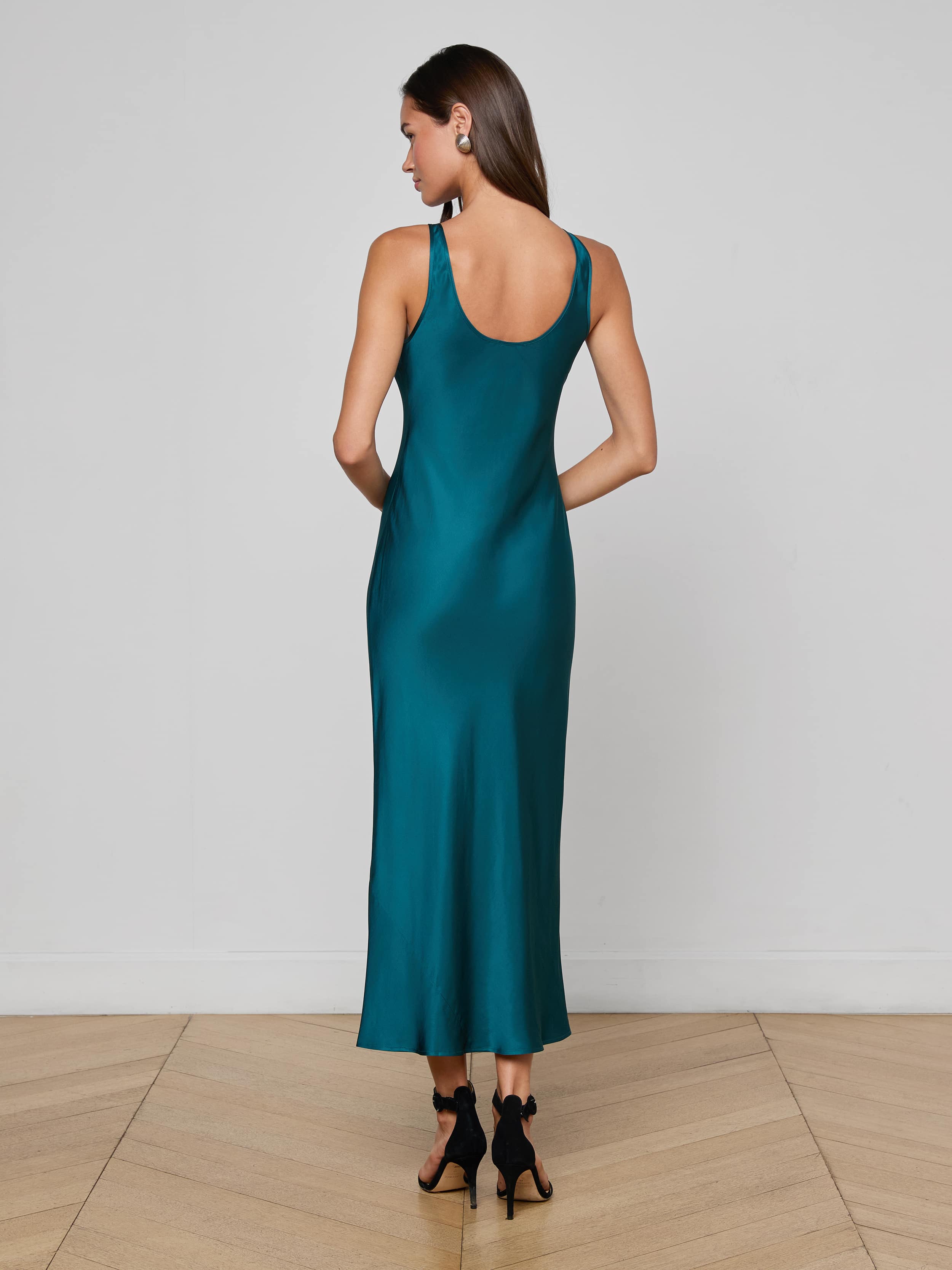 L'AGENCE - Akiya Satin Maxi Dress - Image 3