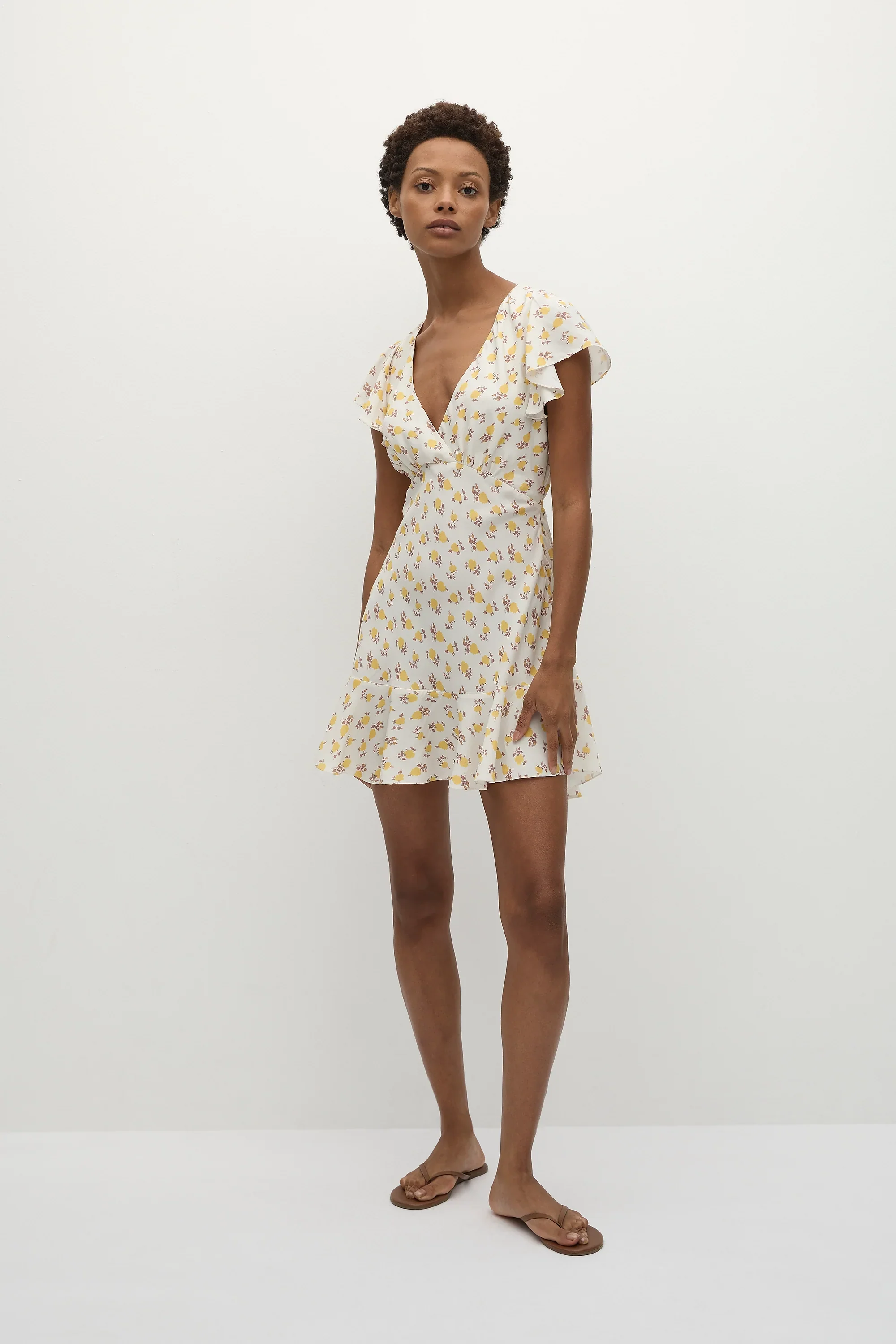 Faithfull - Alba Mini Dress Hazy Rose Canary - Final Sale