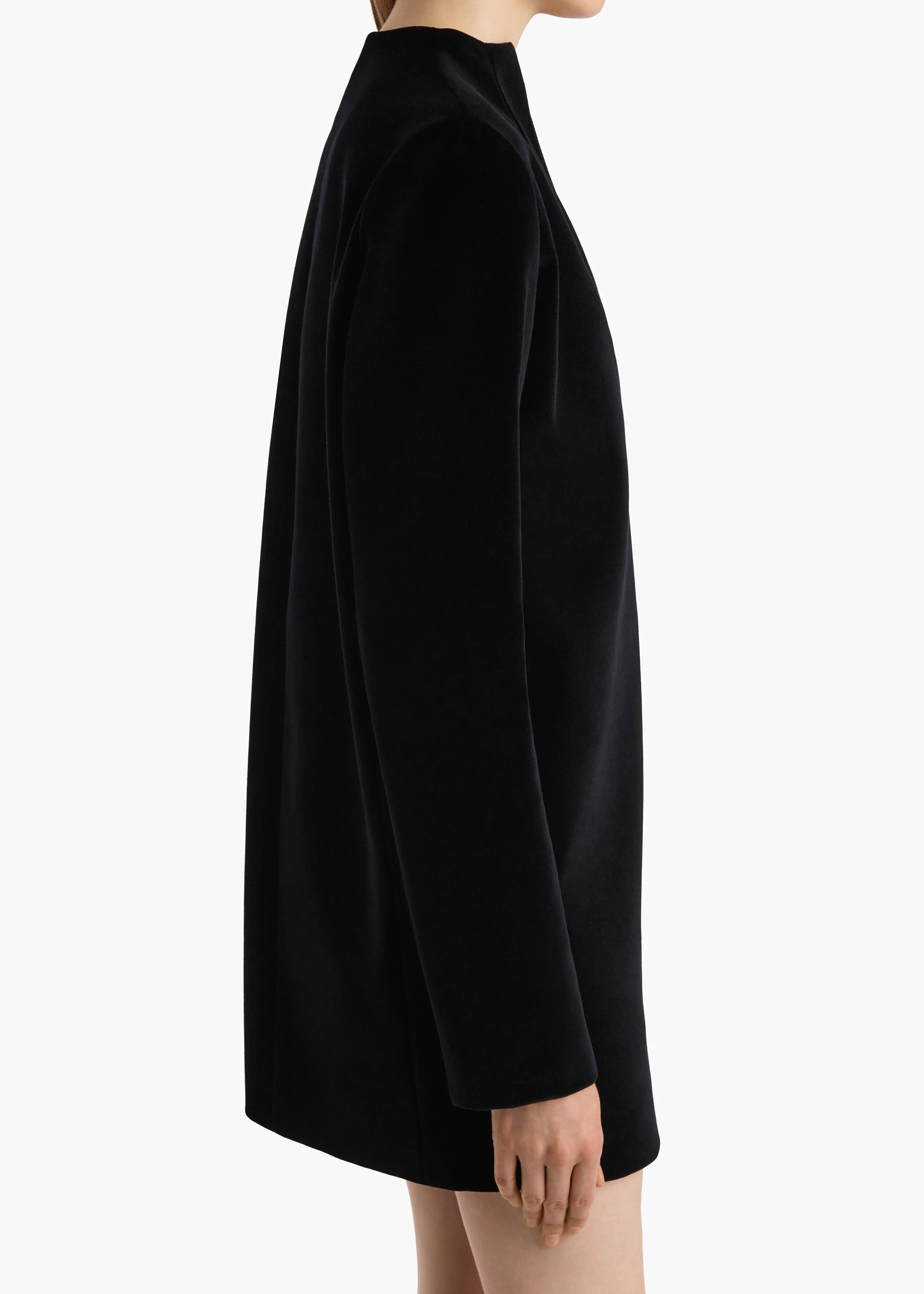 Khaite - Aleena Dress in Black Velvet - Image 12