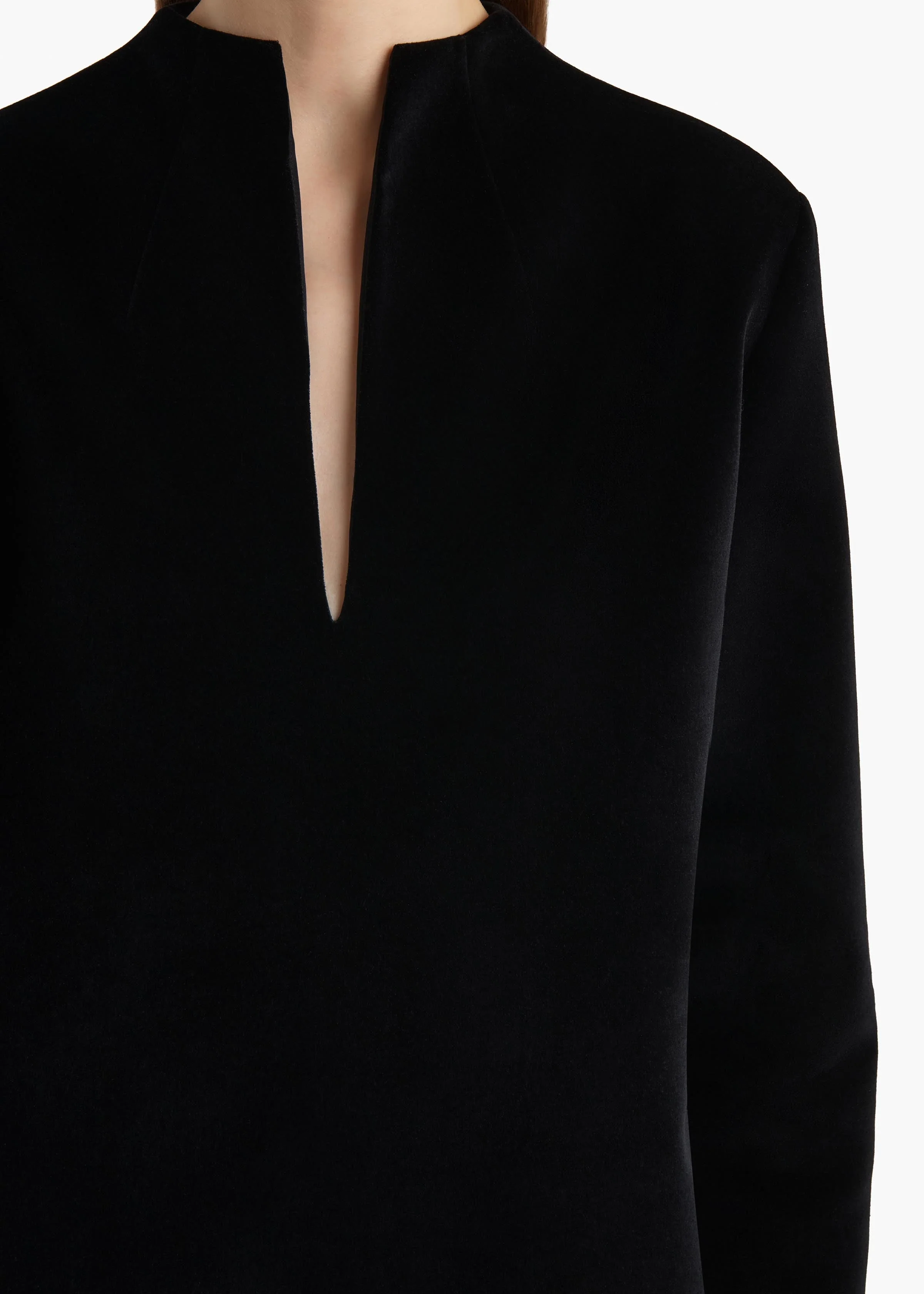 Khaite - Aleena Dress in Black Velvet - Image 13