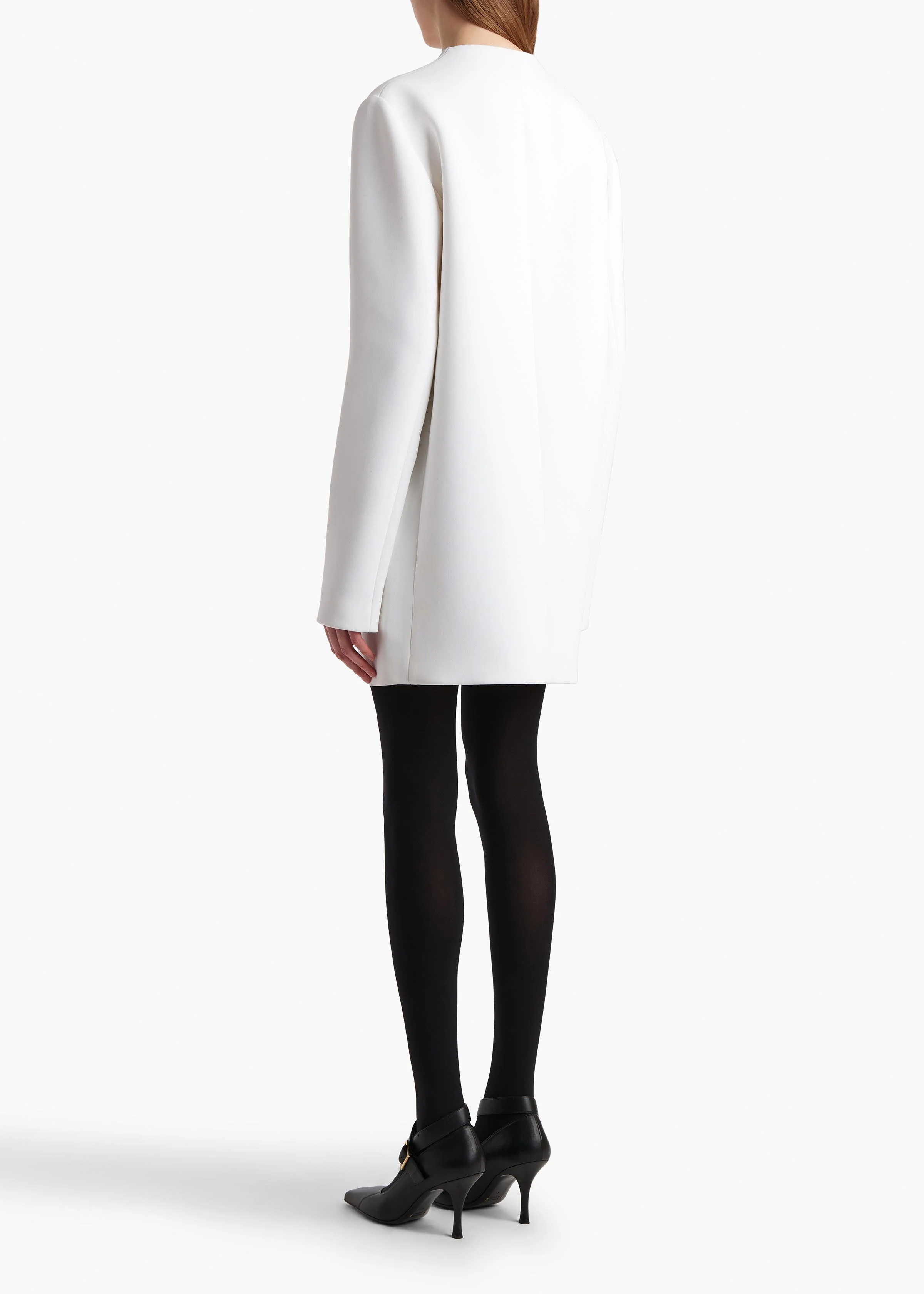 Khaite - Aleena Dress in Chalk - Image 4