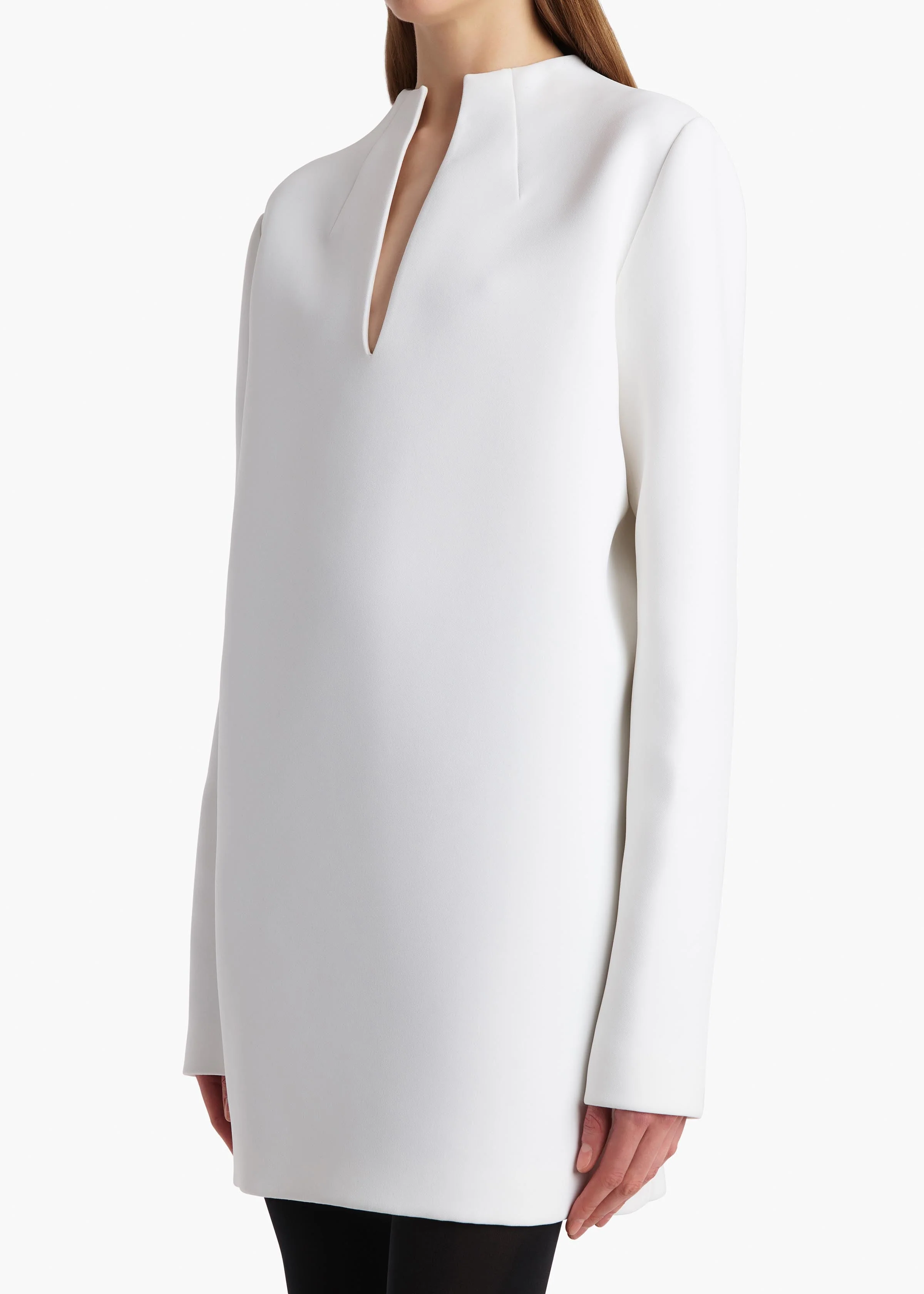Khaite - Aleena Dress in Chalk - Image 5