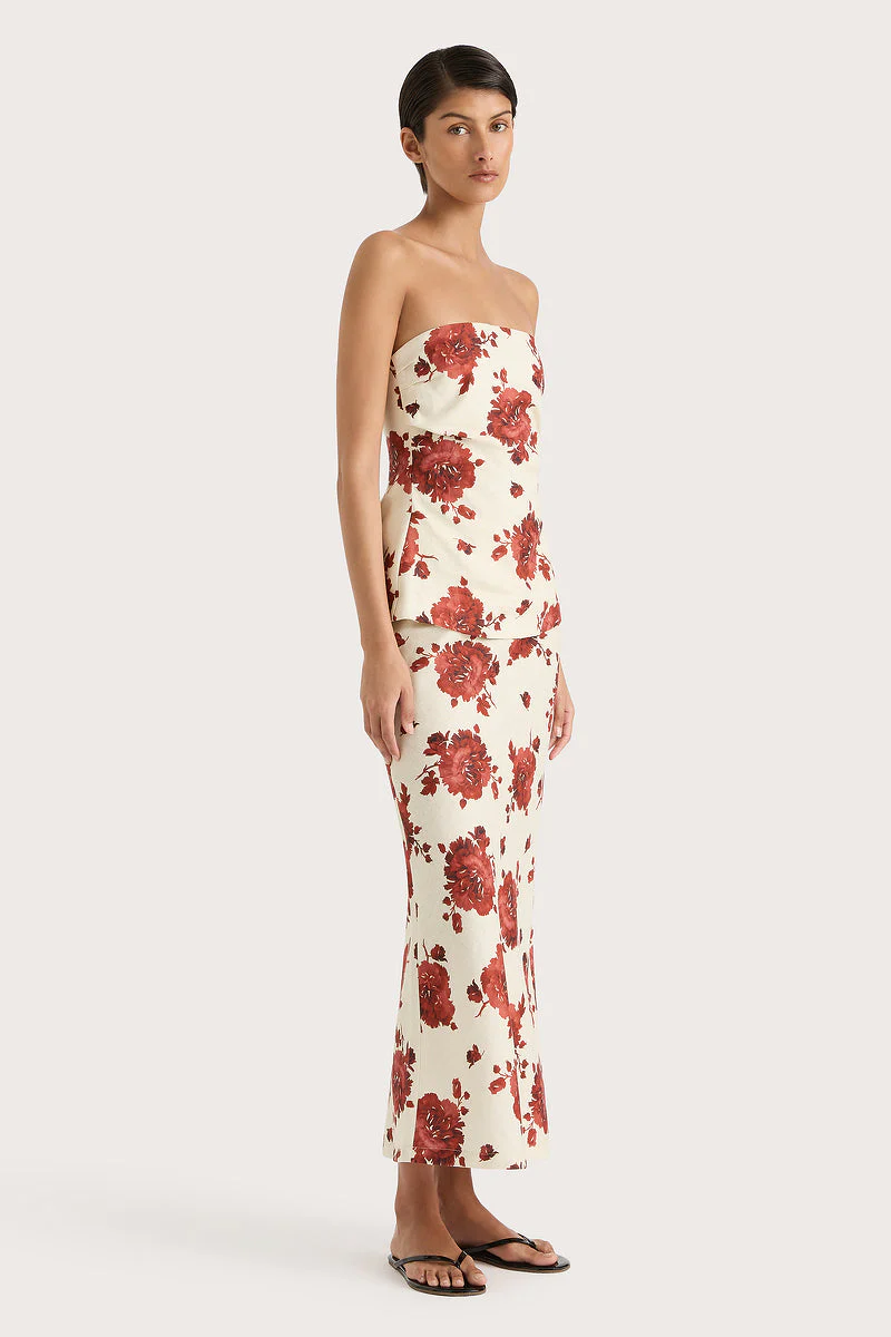 Faithfull - Alexa Top Cecile Floral Garnet - Final Sale - Image 3