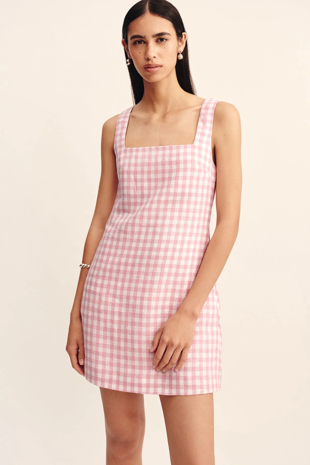 Posse - ALICE MINI DRESS - PINK GINGHAM