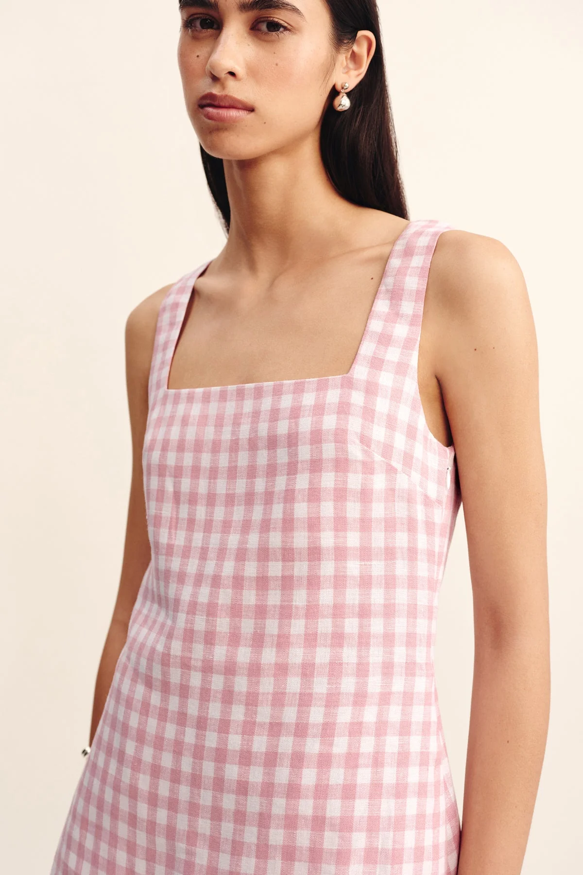 Posse - ALICE MINI DRESS - PINK GINGHAM - Image 6