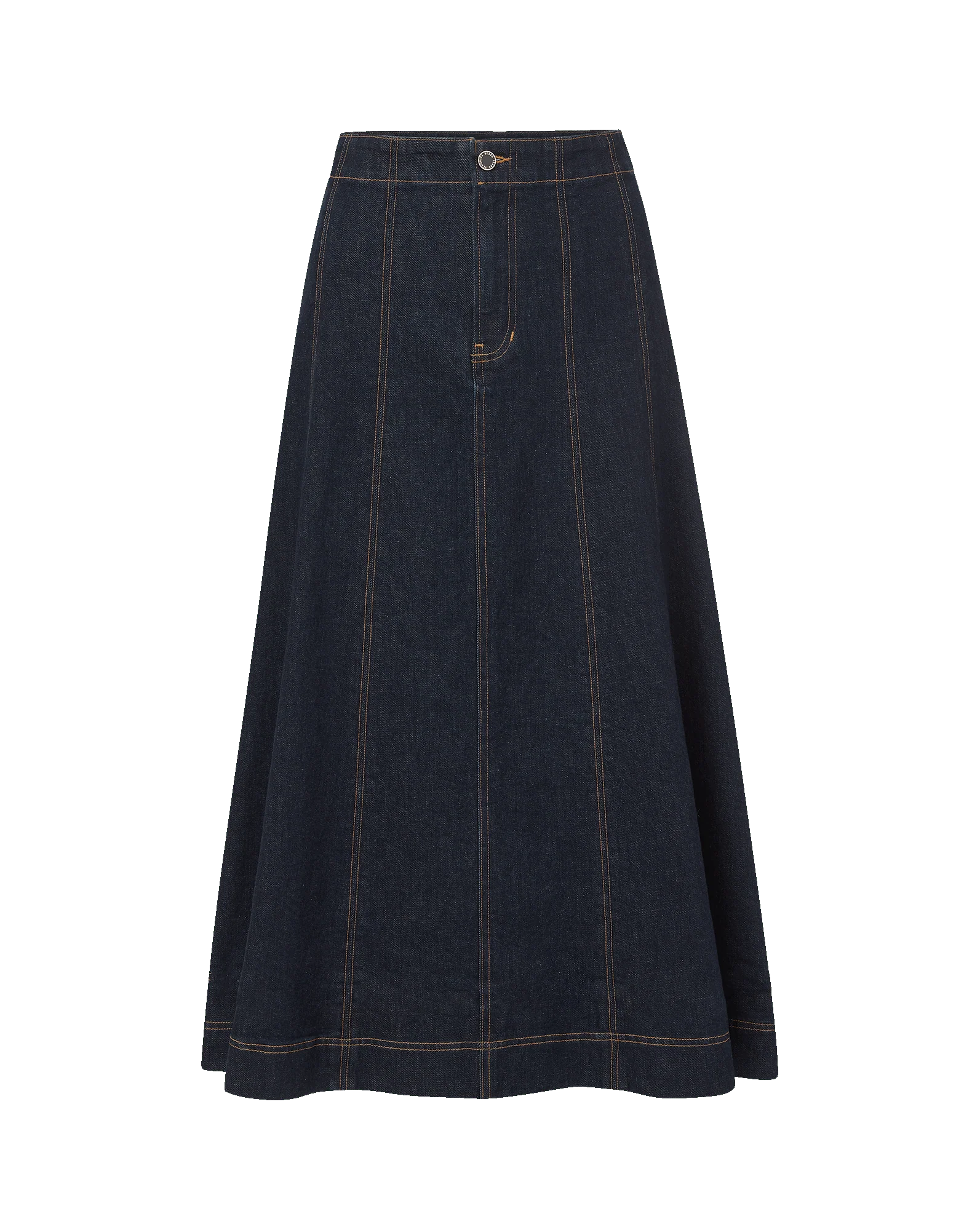 Veronica Beard - Alix Denim Midi Skirt - Image 6