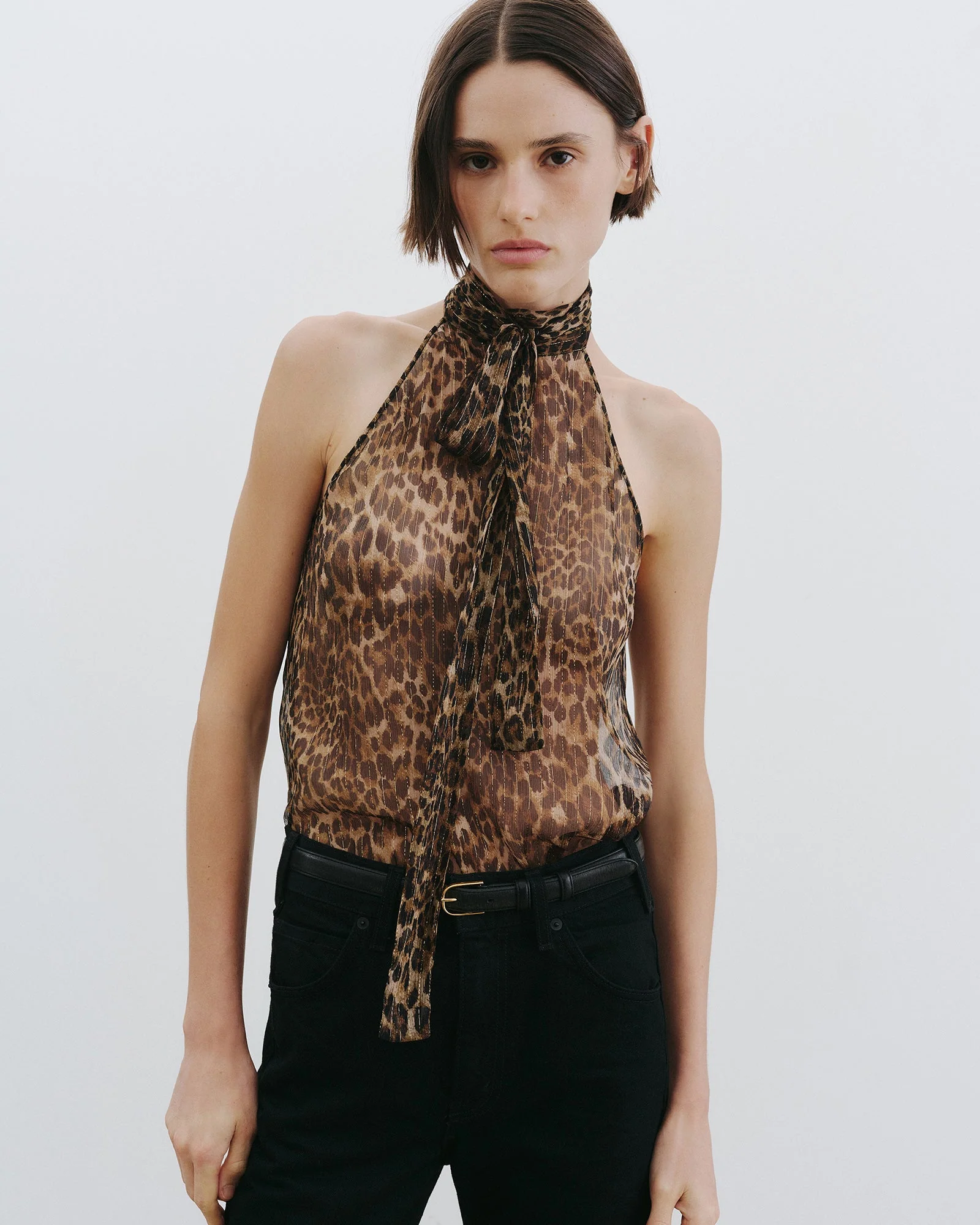 Nili Lotan - ALLA SILK HALTERNECK TOP - Image 2